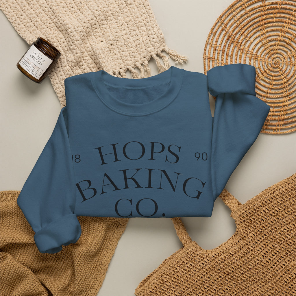 Hops Baking Co. Sweatshirt | Vintage Bakery Design