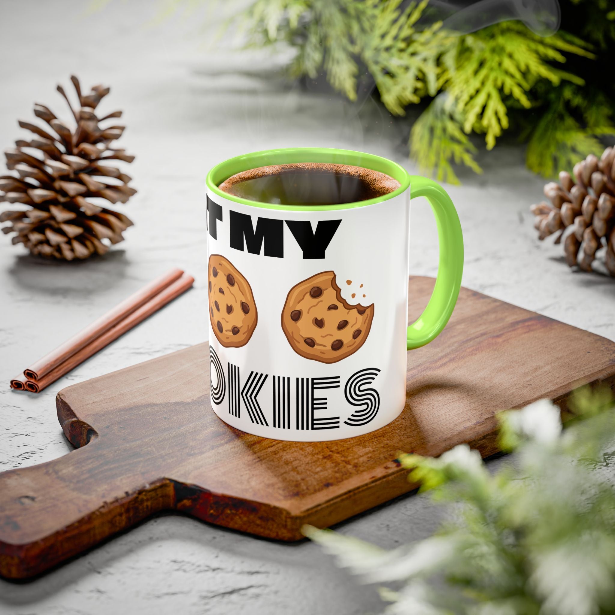 Eat My Cookies Mug | Chocolate Chip Cookie Illustration