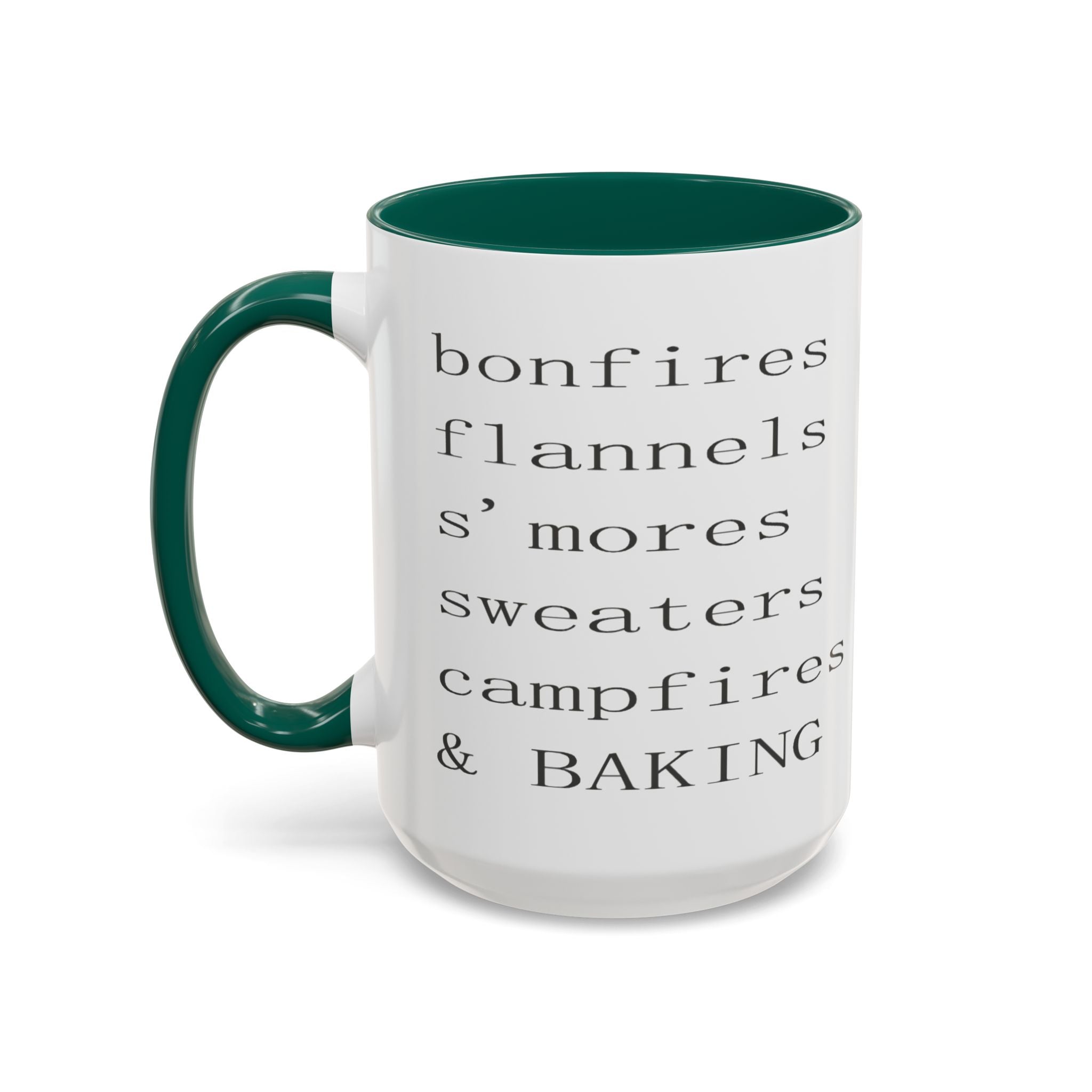 Minimalist Line Text Coffee Mug | Color Accent Mug