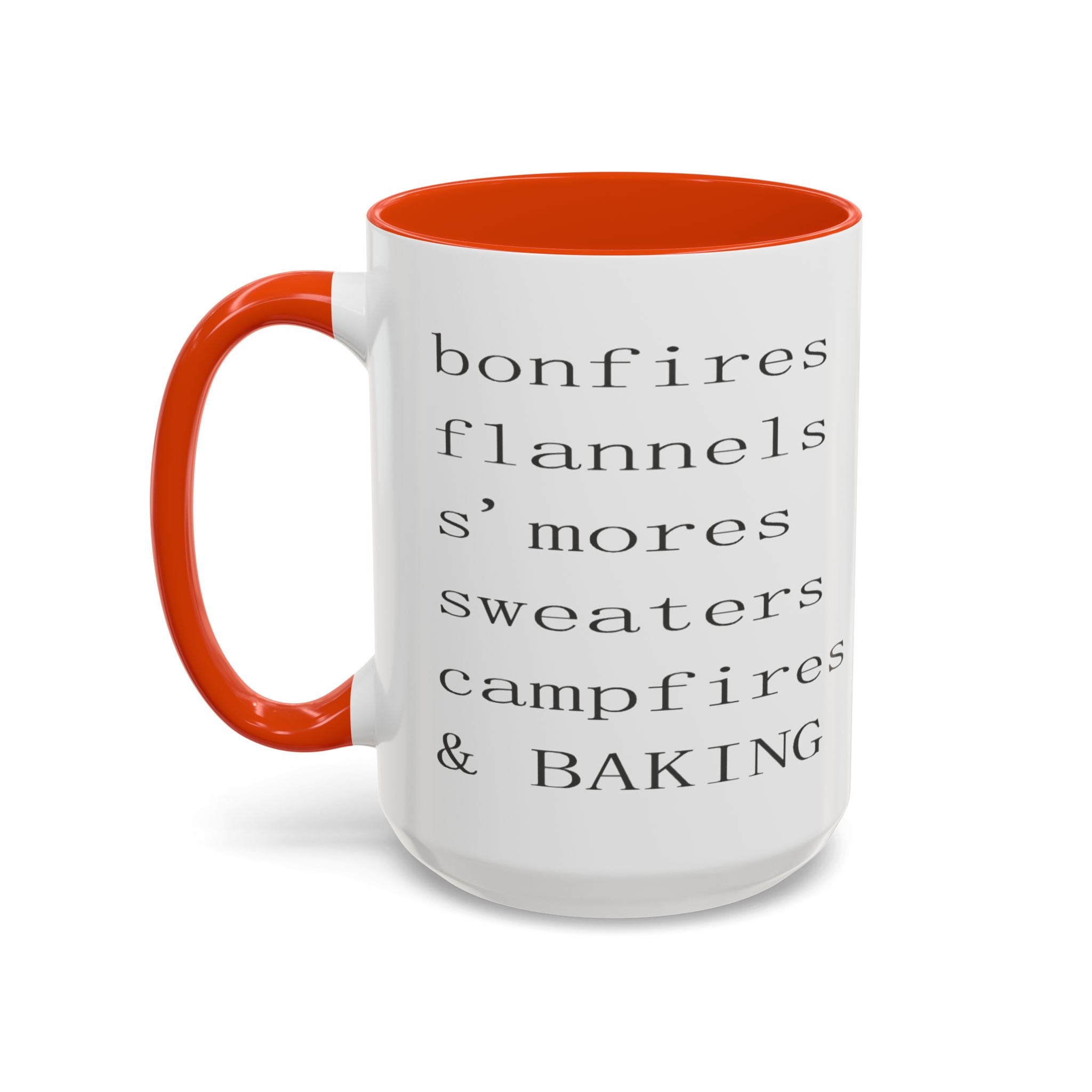 Minimalist Line Text Coffee Mug | Color Accent Mug