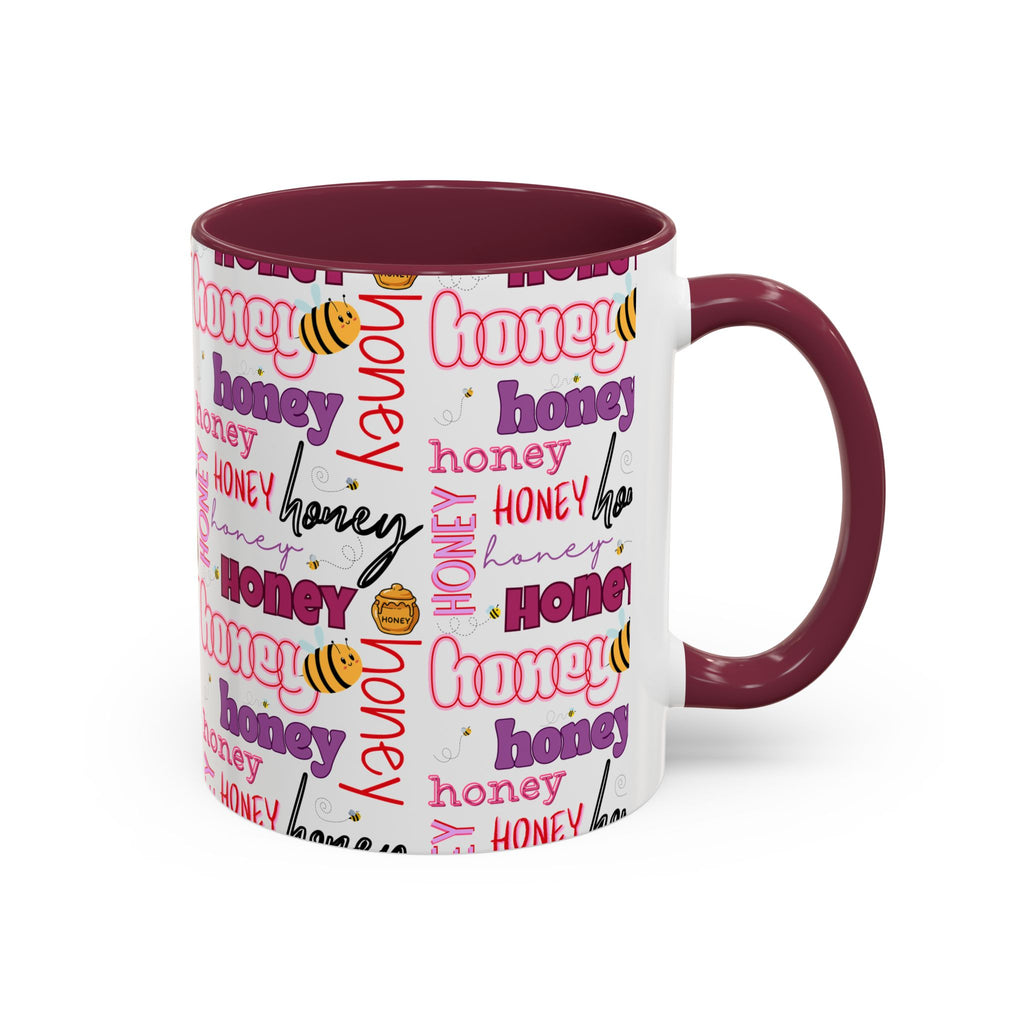 Honey Script Pattern Mug | Colorful Ceramic Mug