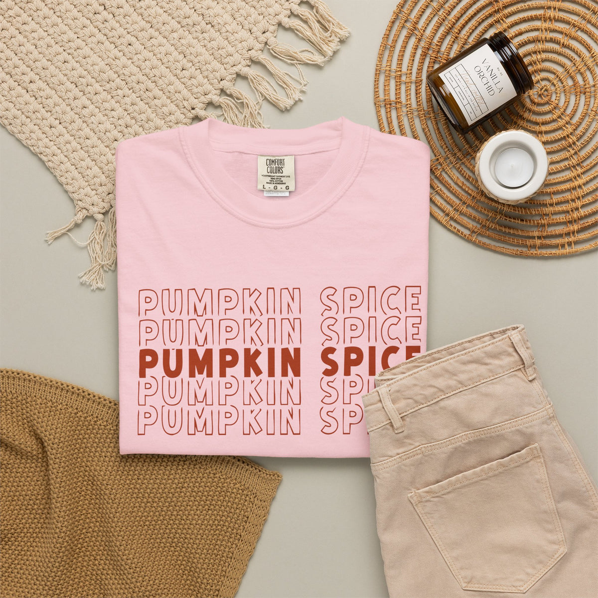 Pumpkin Spice Repeat T-Shirt — Fall Seasonal Graphic Tee