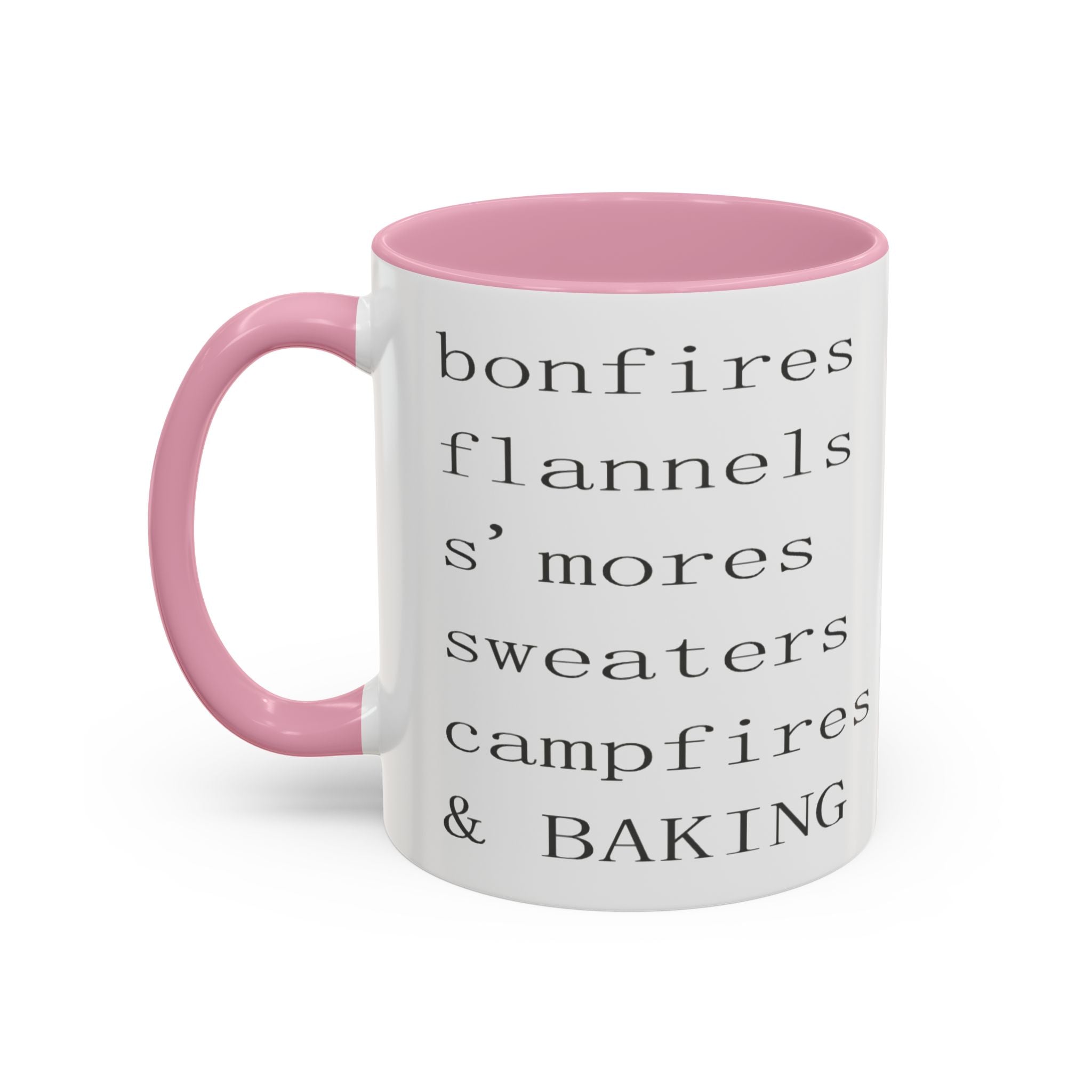 Minimalist Line Text Coffee Mug | Color Accent Mug