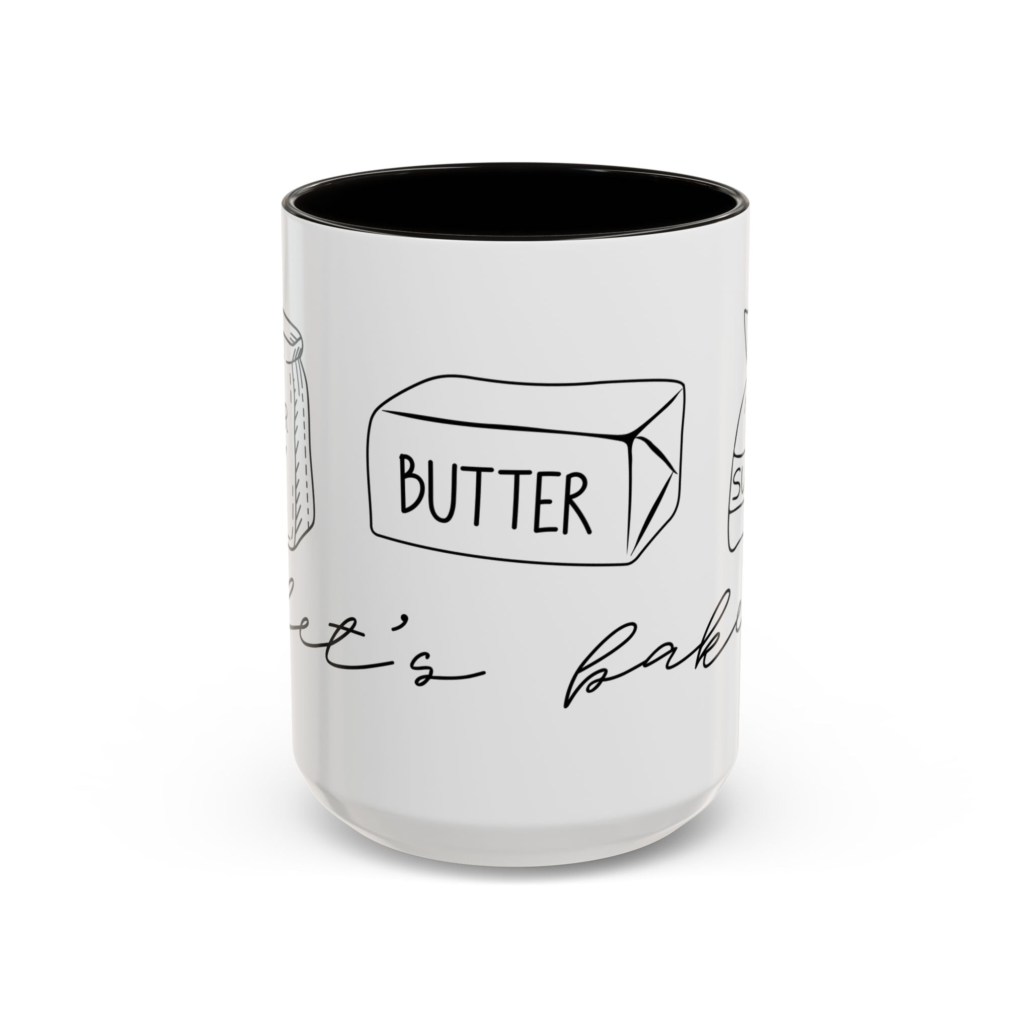 Baking Ingredients Illustration Mug | Ceramic Mug