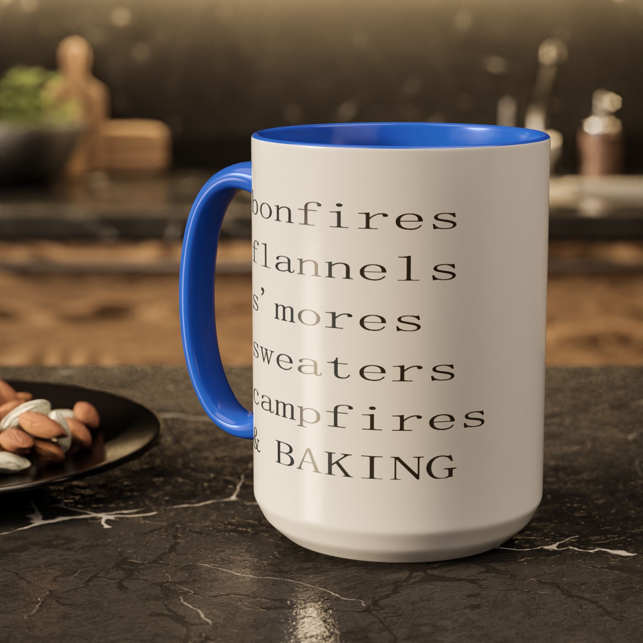 Minimalist Line Text Coffee Mug | Color Accent Mug