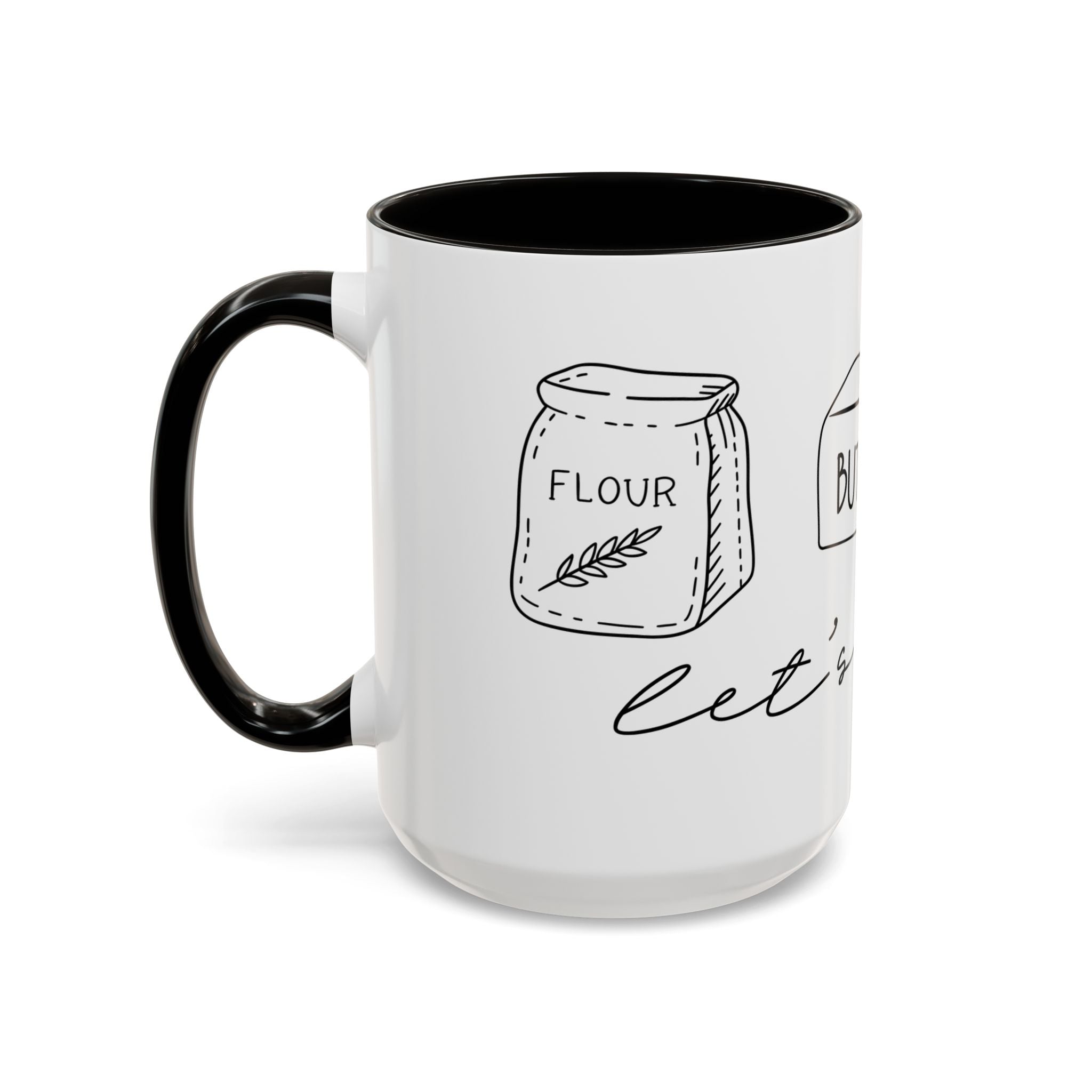Baking Ingredients Illustration Mug | Ceramic Mug