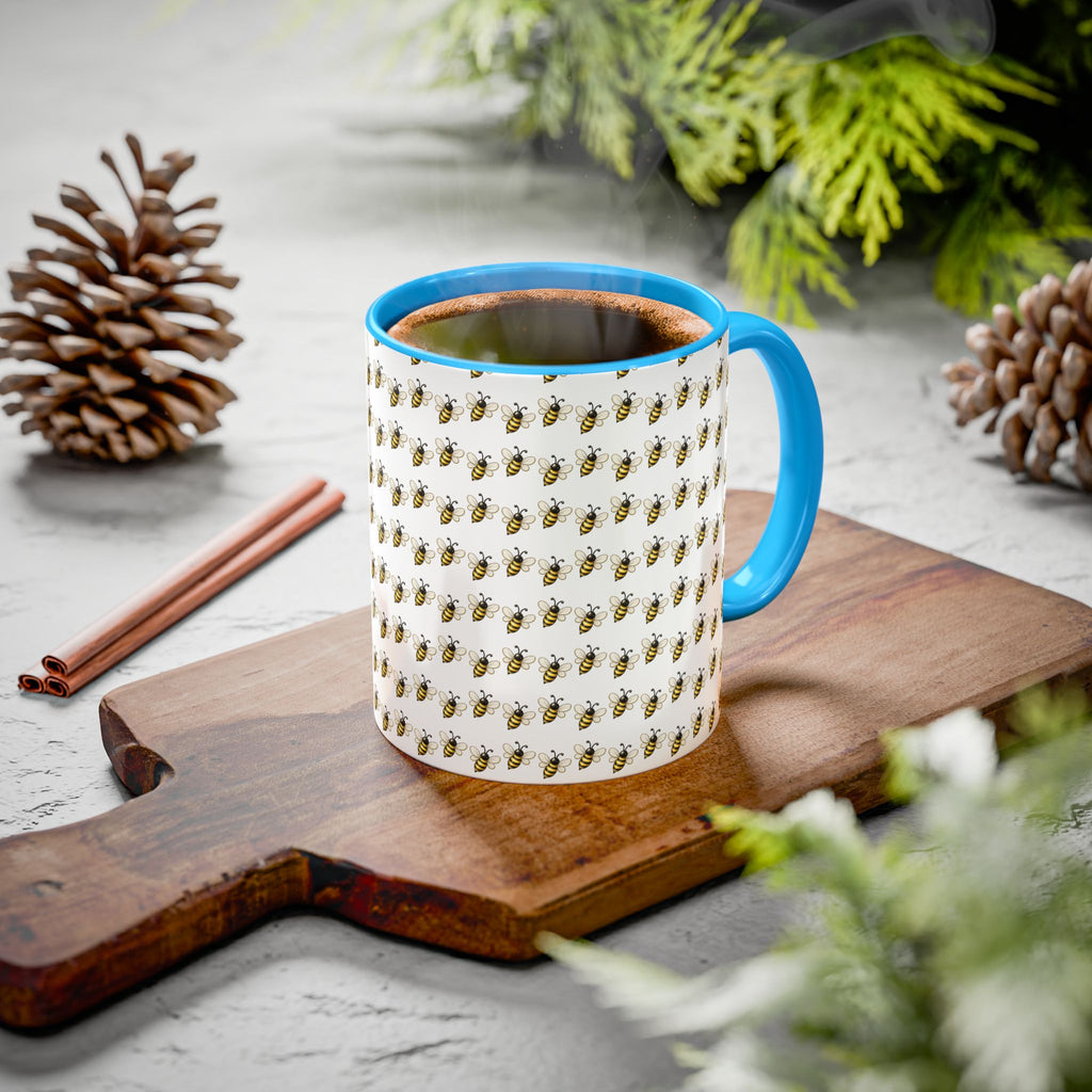 Honey Bee Pattern Mug | Ceramic Coffee Cup
