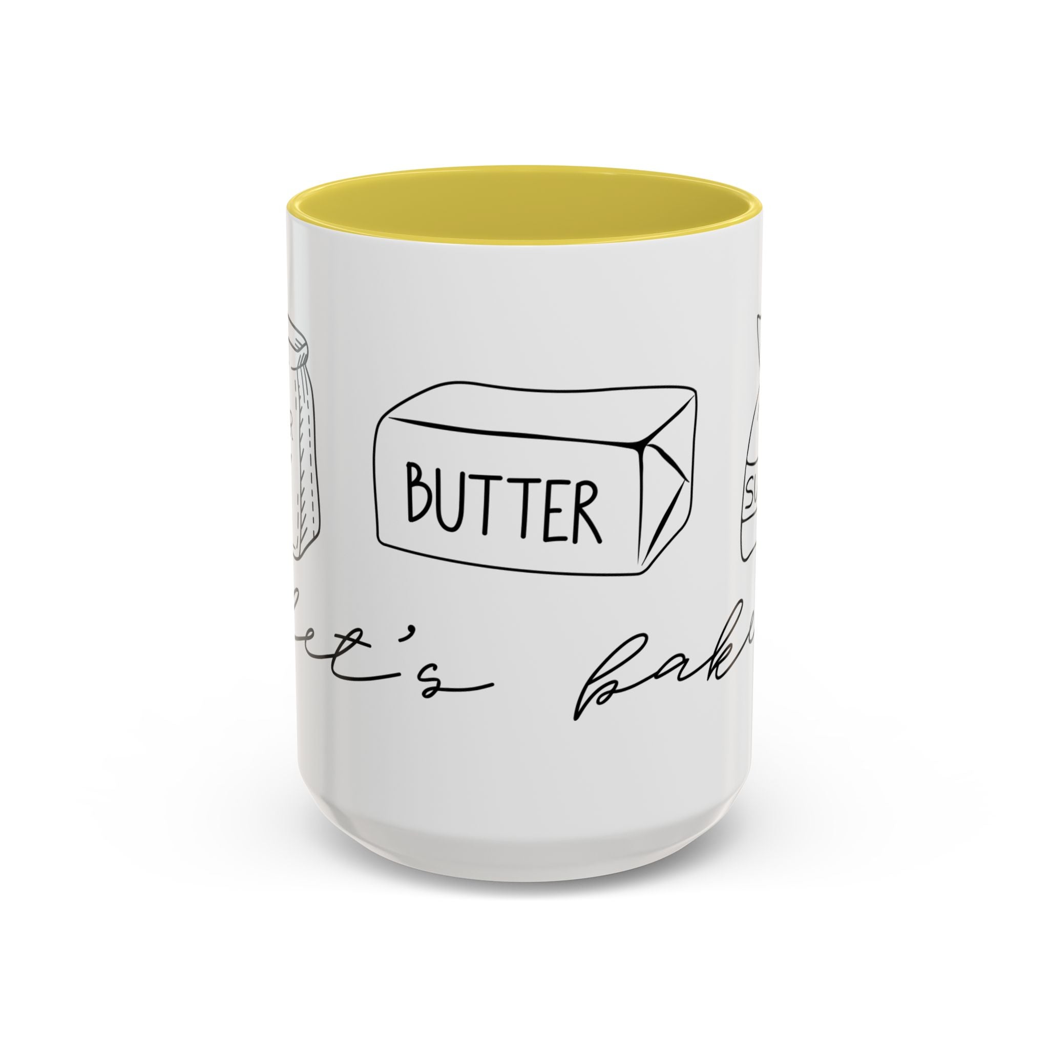 Baking Ingredients Illustration Mug | Ceramic Mug