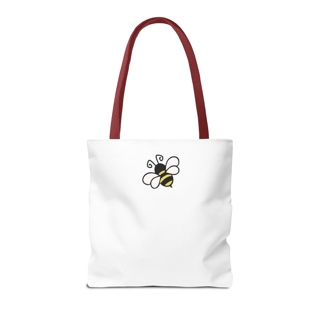 Sew Bee-utiful Tote Bag White | bee sewing craft motif
