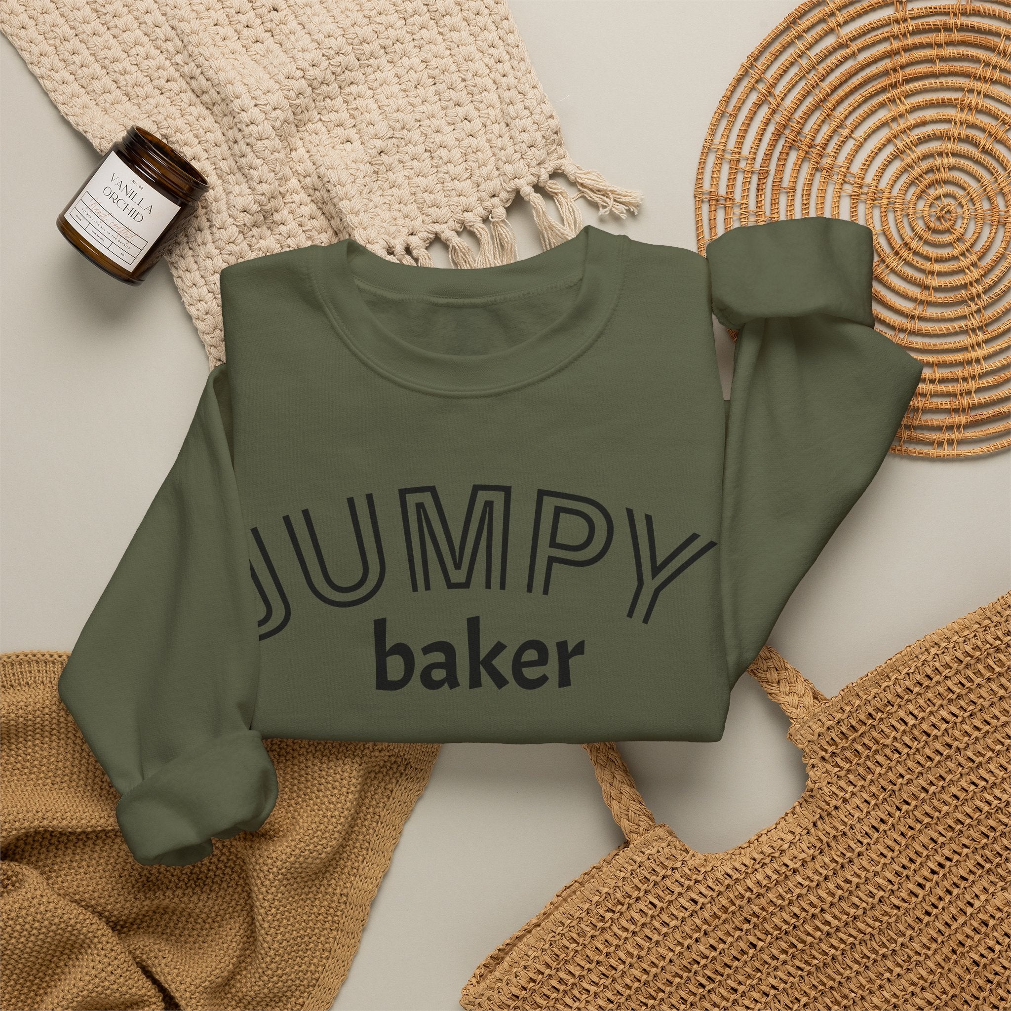 Jumpy Baker Sweatshirt | Hoppy to Bake For You