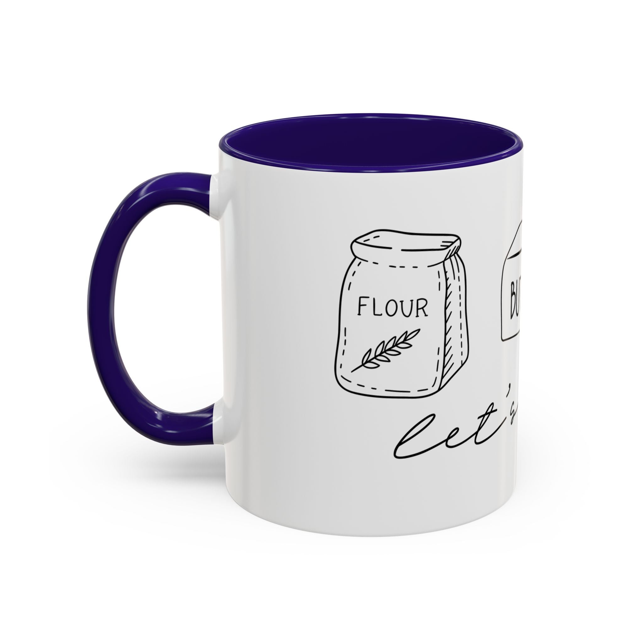 Baking Ingredients Illustration Mug | Ceramic Mug
