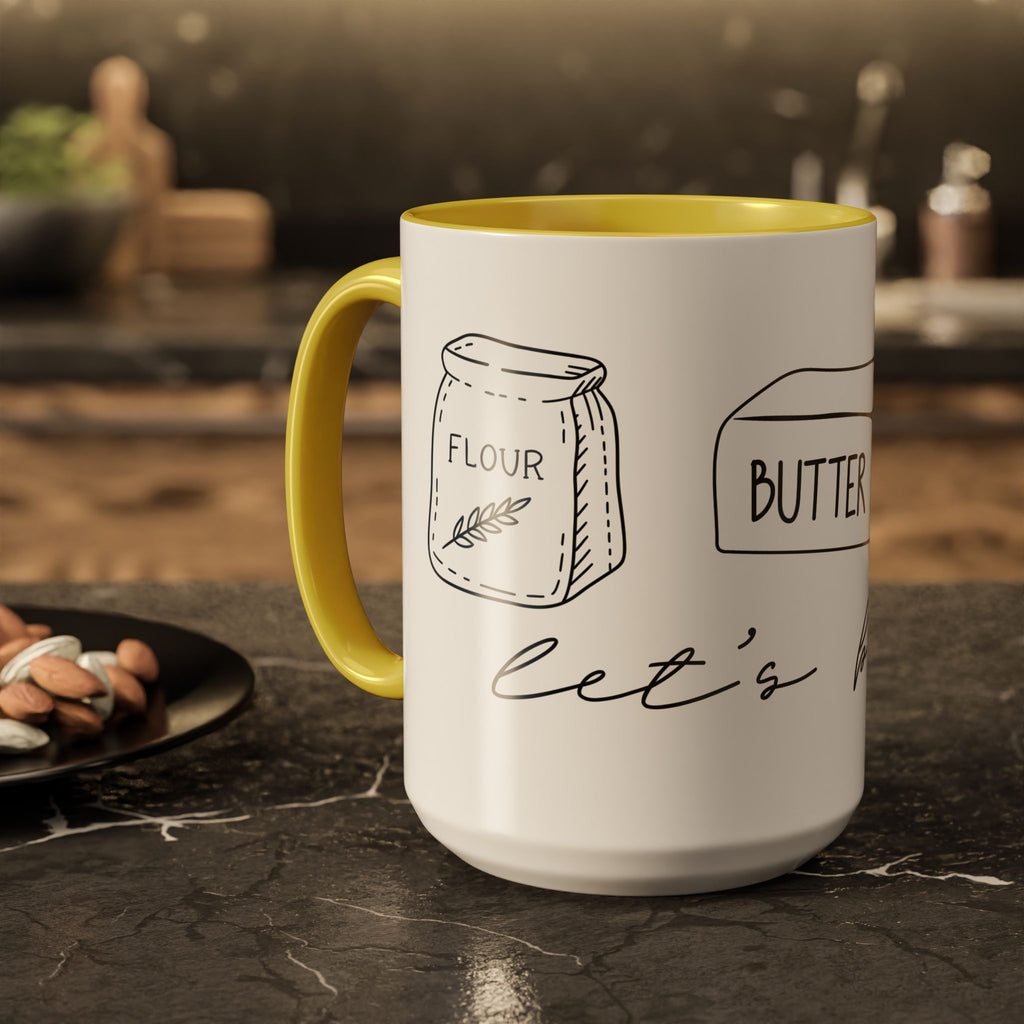 Baking Ingredients Illustration Mug | Ceramic Mug