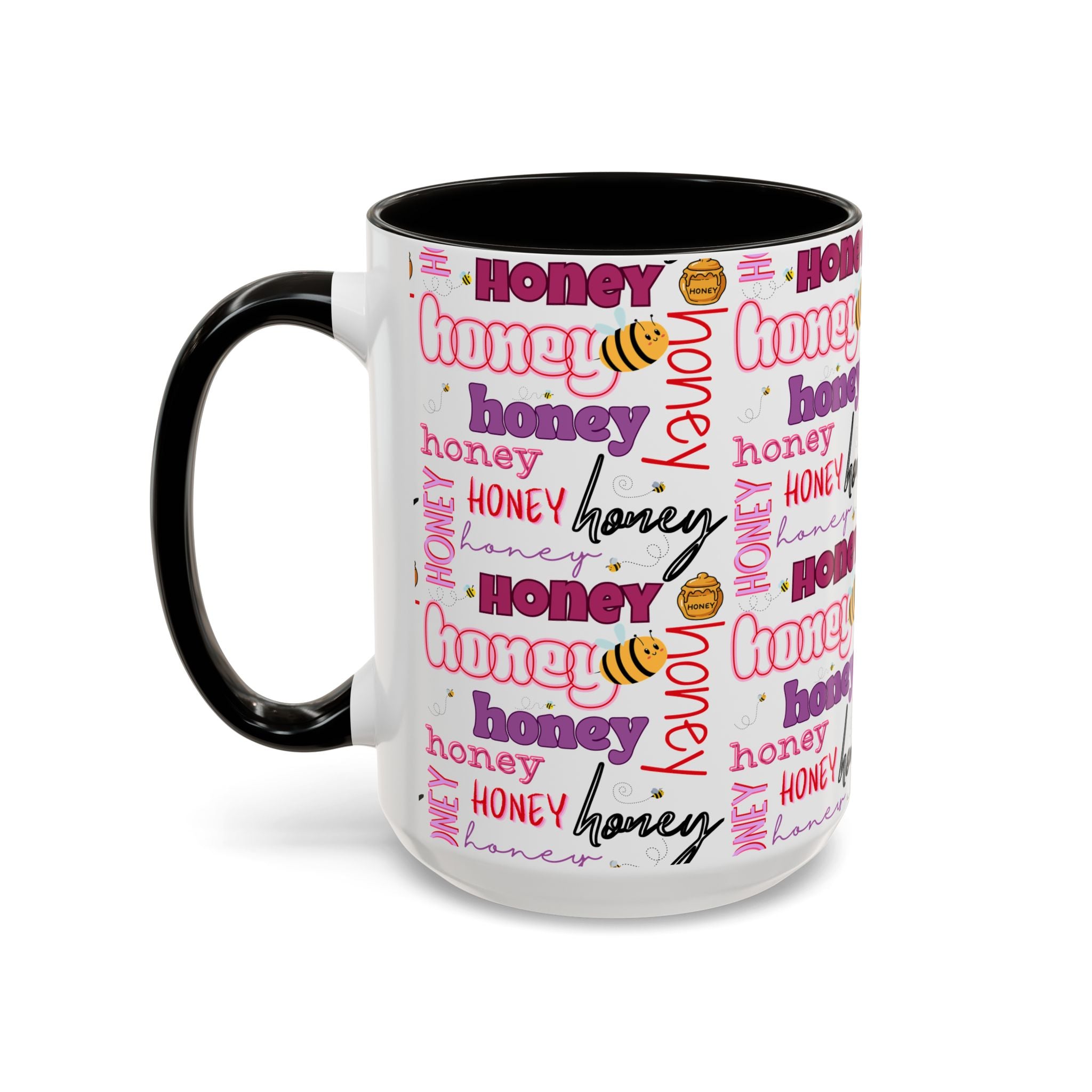 Honey Script Pattern Mug | Colorful Ceramic Mug