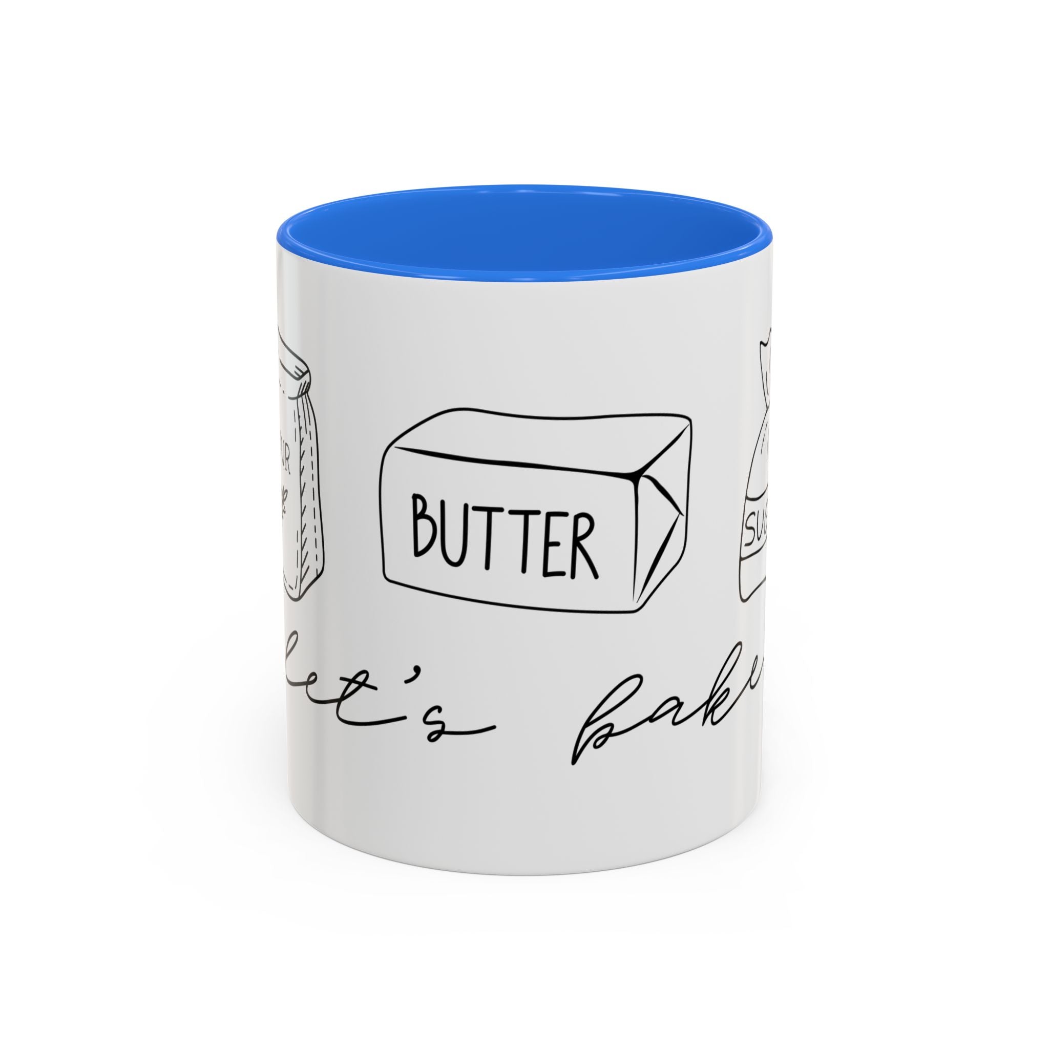 Baking Ingredients Illustration Mug | Ceramic Mug