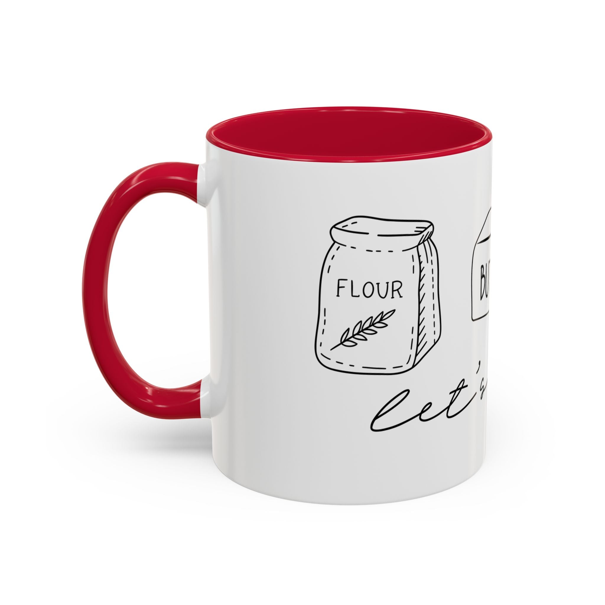 Baking Ingredients Illustration Mug | Ceramic Mug