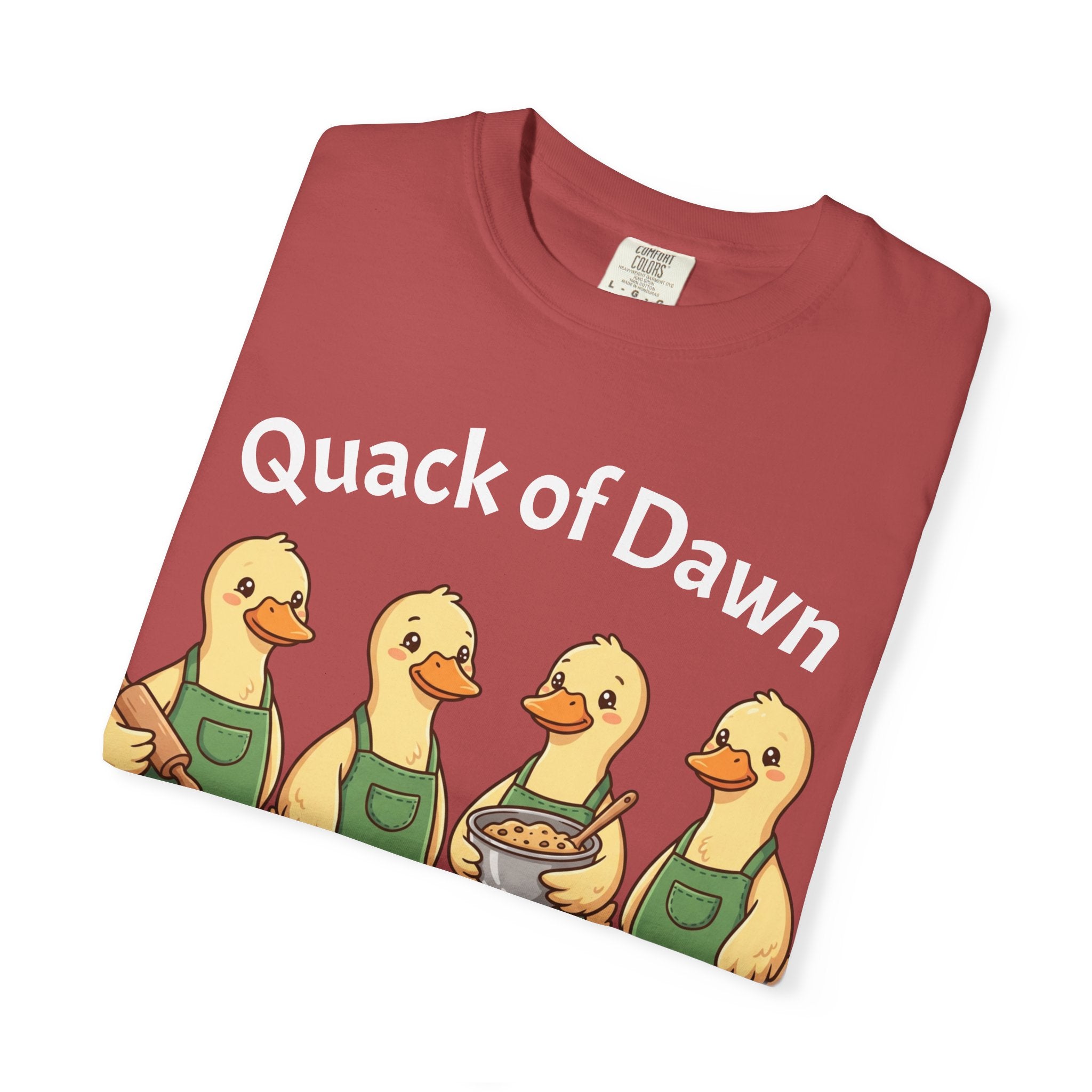 Quack of Dawn Baking Crew T-shirt | Duck Bakers Illustration