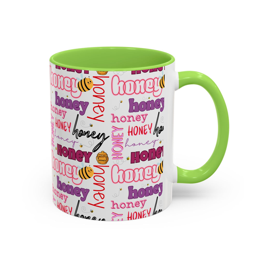Honey Script Pattern Mug | Colorful Ceramic Mug