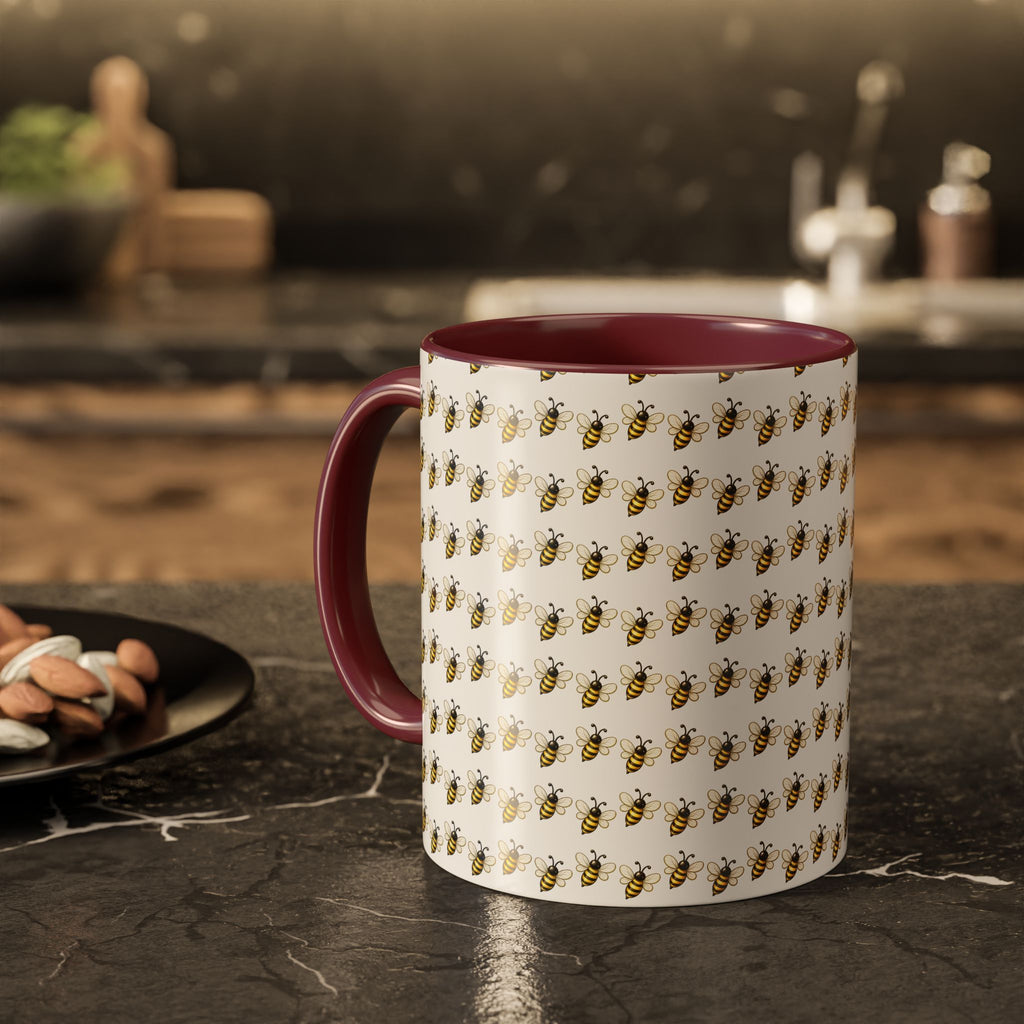 Honey Bee Pattern Mug | Ceramic Coffee Cup