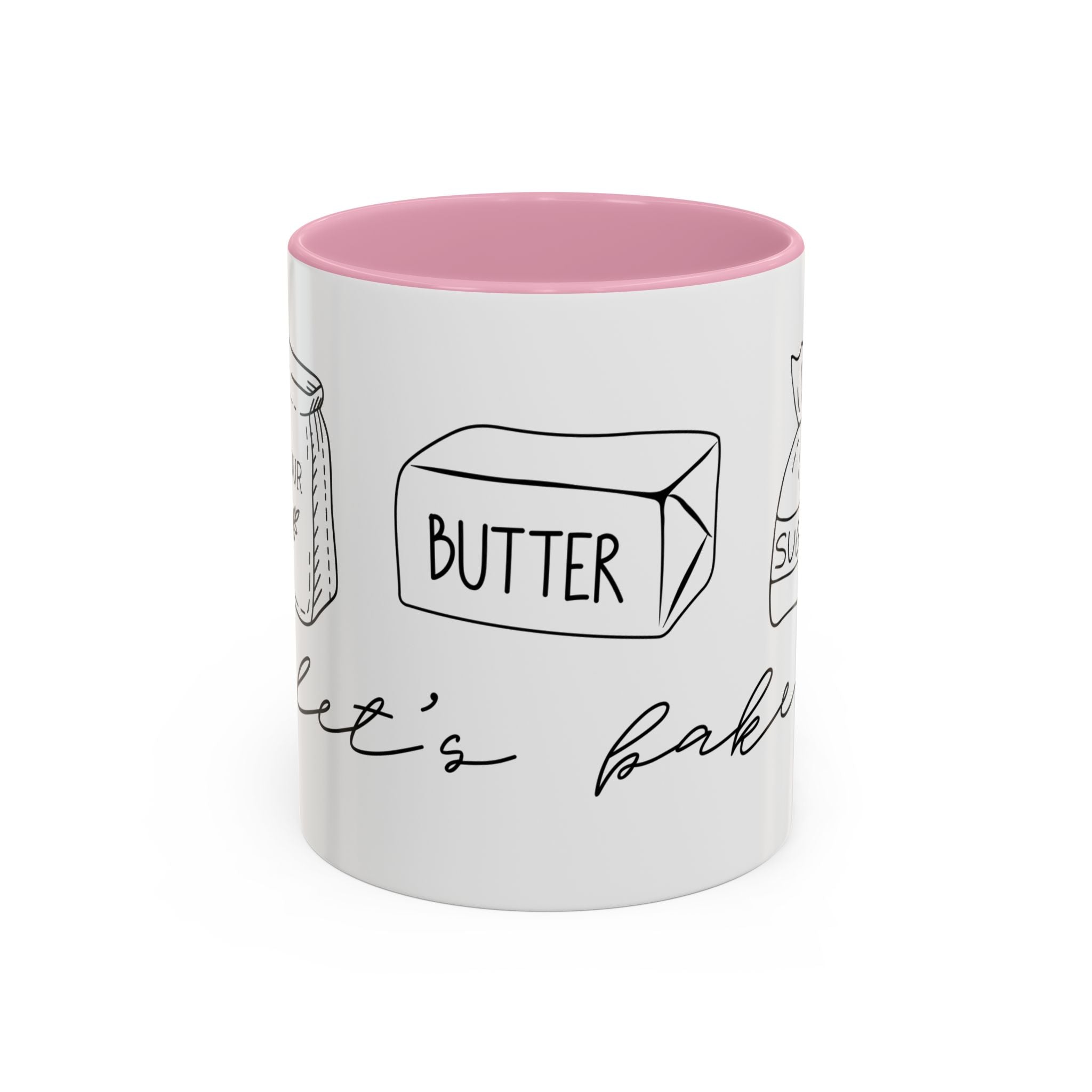 Baking Ingredients Illustration Mug | Ceramic Mug