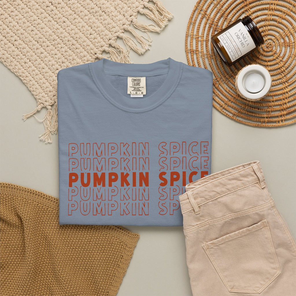 Pumpkin Spice Repeat T-Shirt — Fall Seasonal Graphic Tee