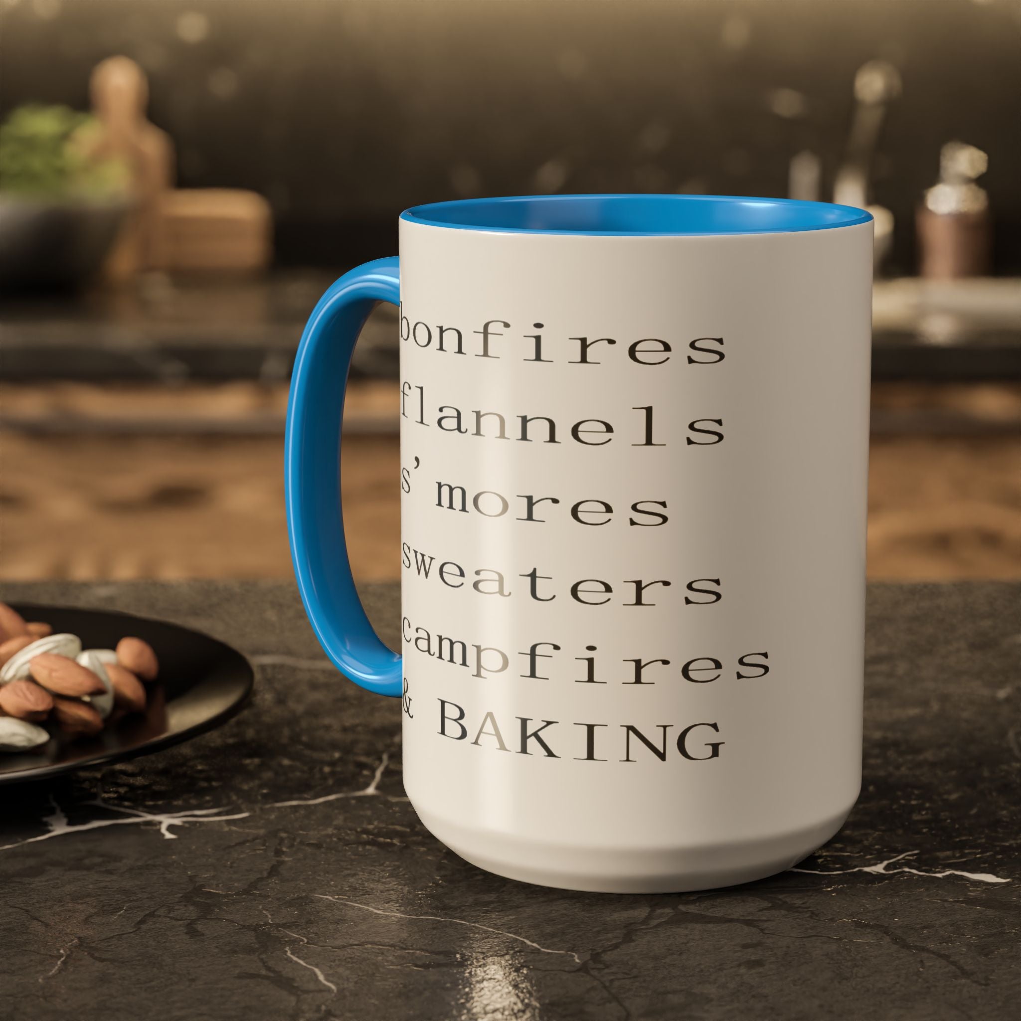 Minimalist Line Text Coffee Mug | Color Accent Mug