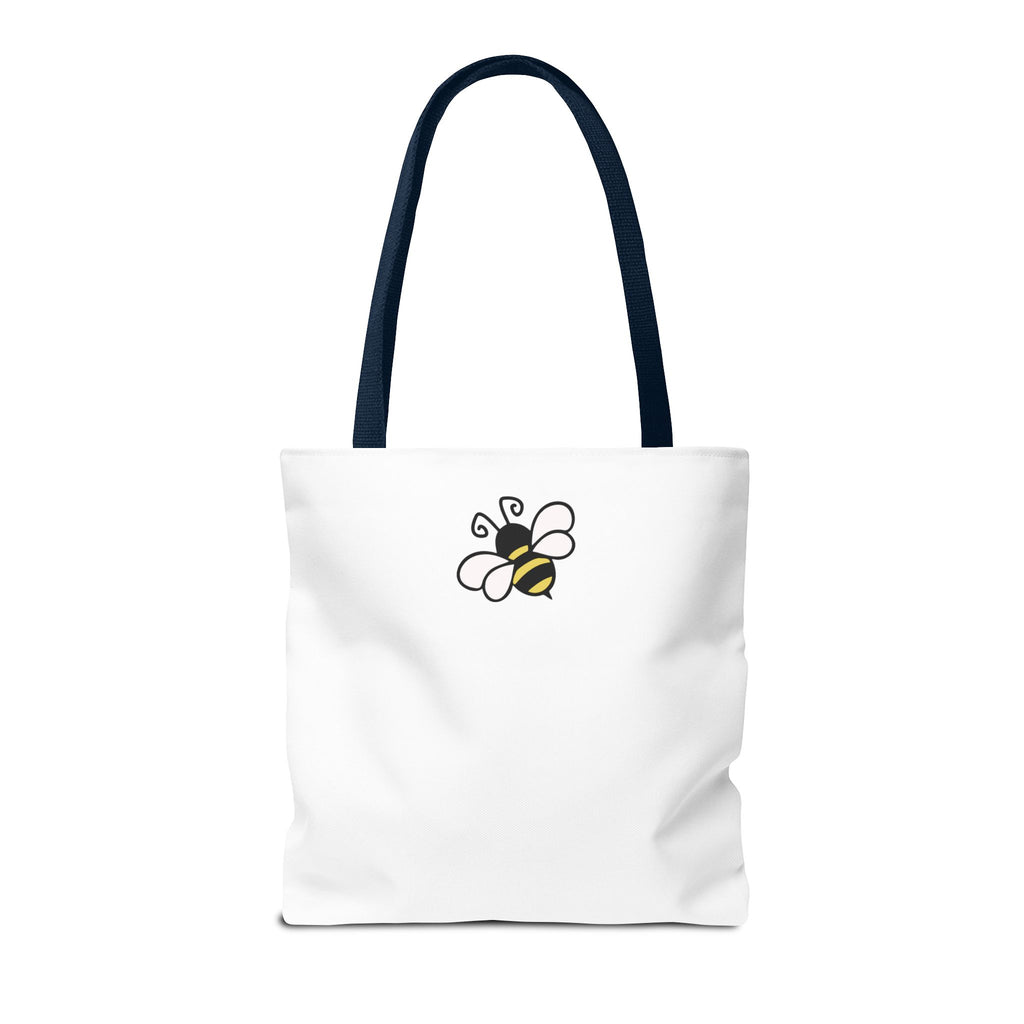 Sew Bee-utiful Tote Bag White | bee sewing craft motif
