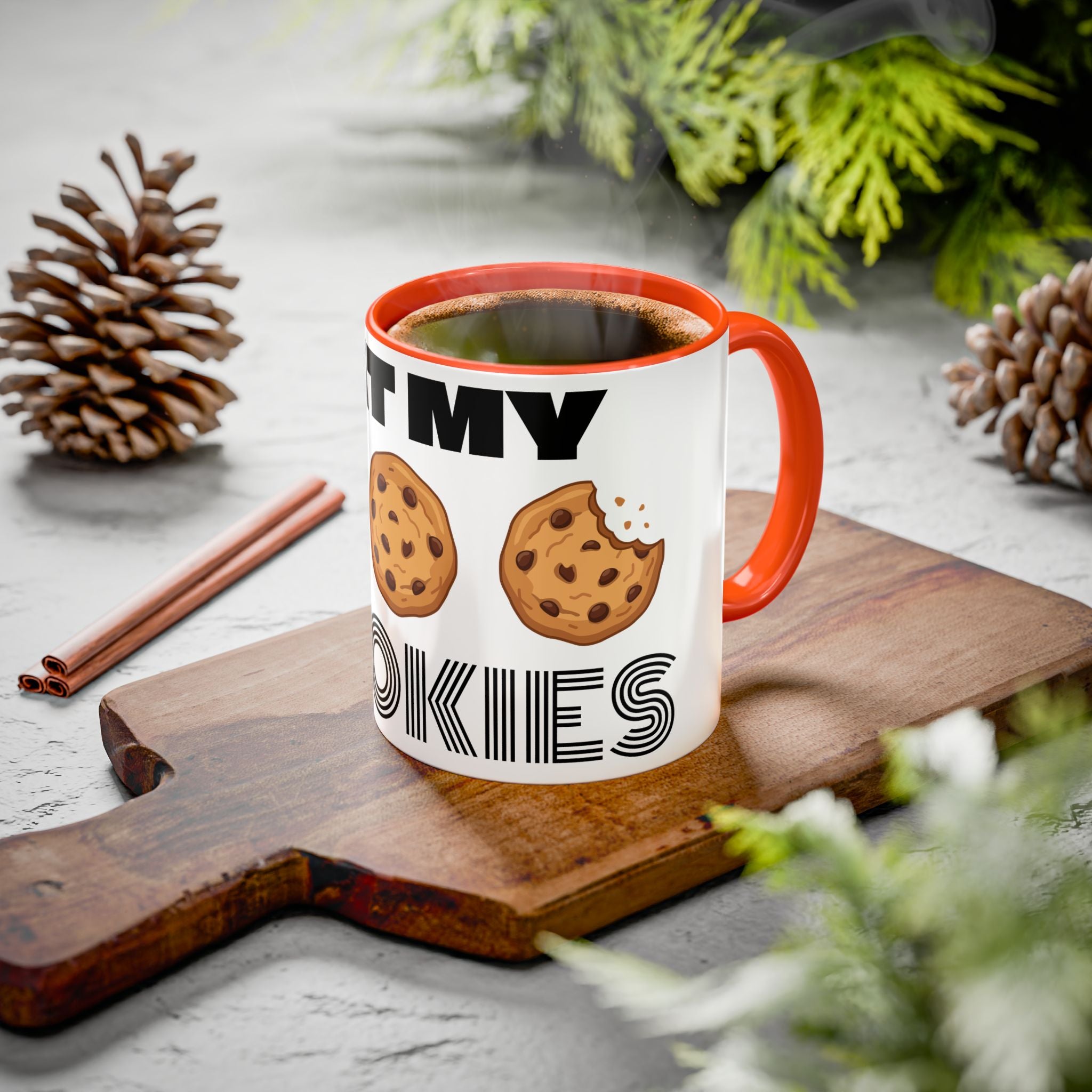 Eat My Cookies Mug | Chocolate Chip Cookie Illustration