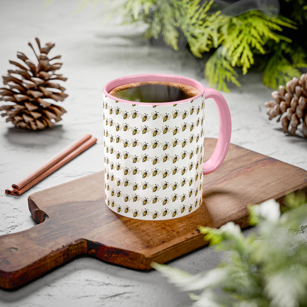 Honey Bee Pattern Mug | Ceramic Coffee Cup