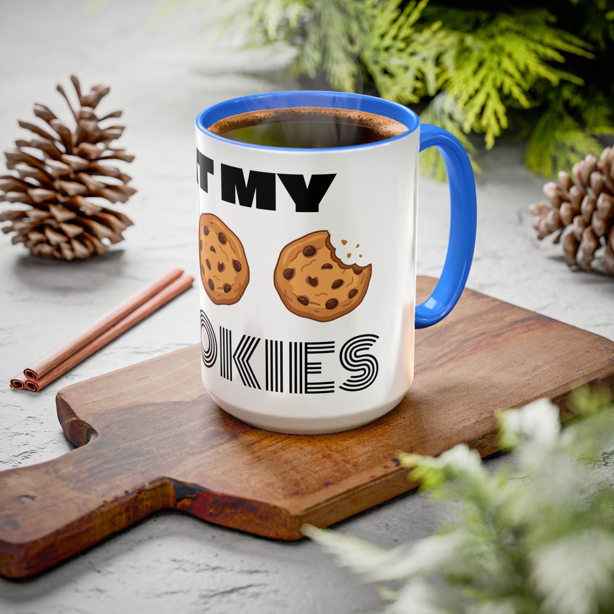 Eat My Cookies Mug | Chocolate Chip Cookie Illustration