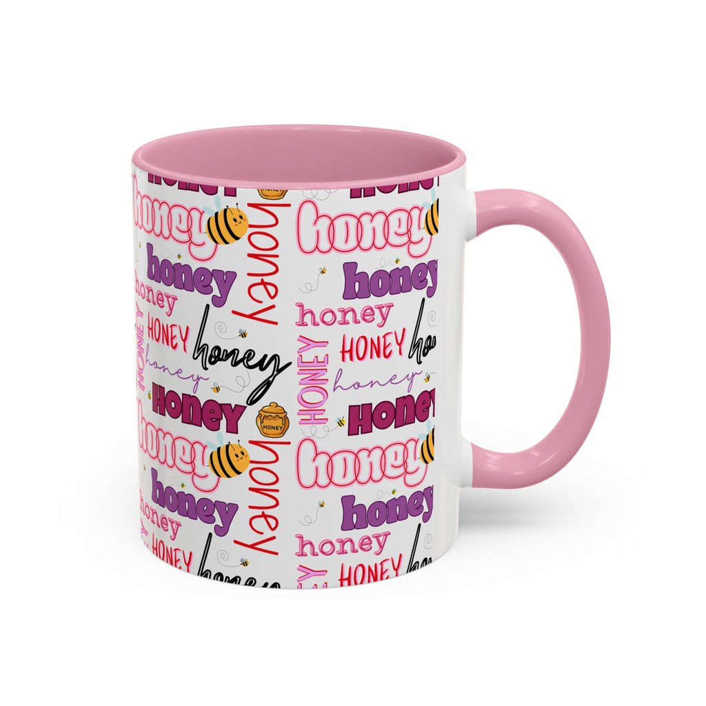 Honey Script Pattern Mug | Colorful Ceramic Mug