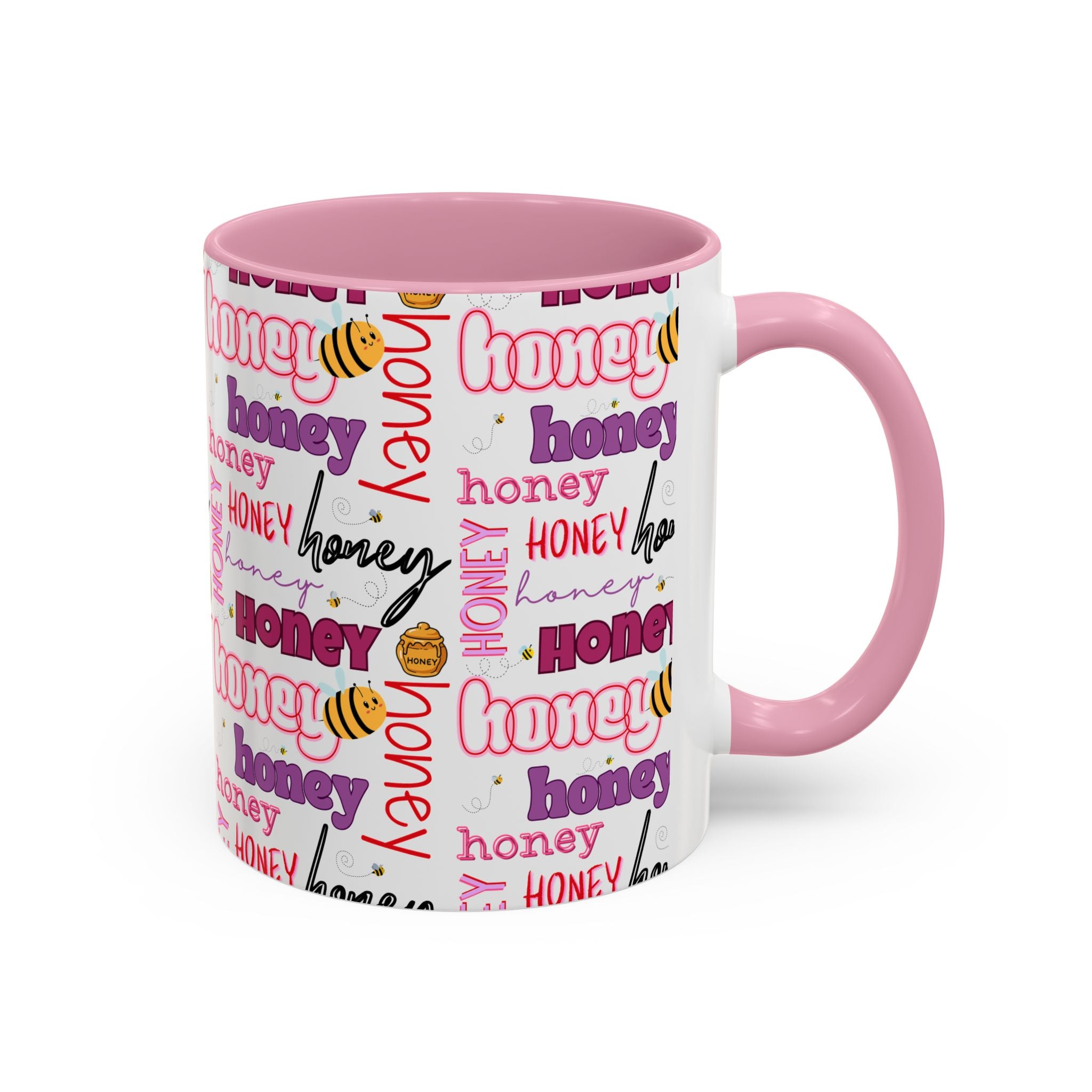 Honey Script Pattern Mug | Colorful Ceramic Mug