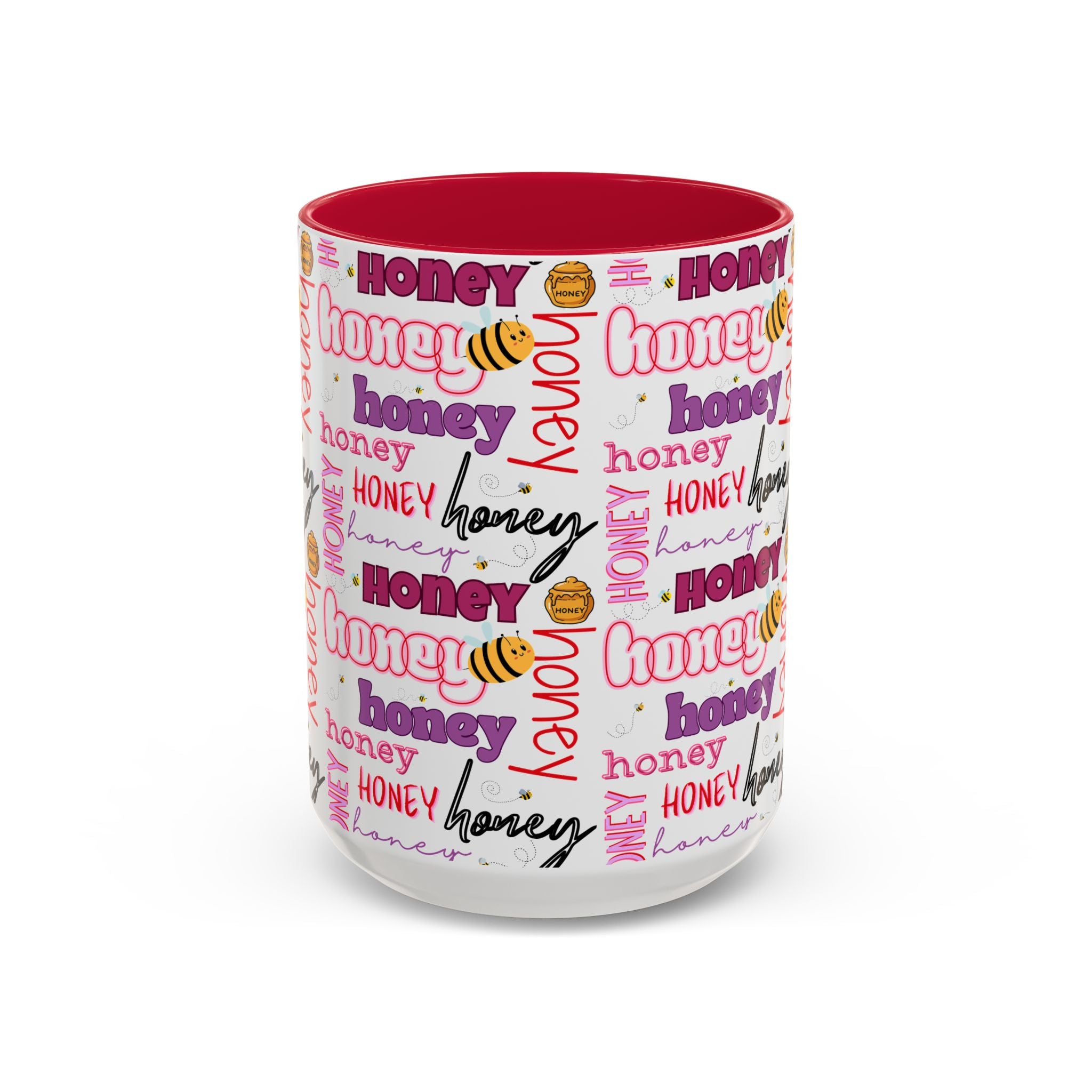 Honey Script Pattern Mug | Colorful Ceramic Mug