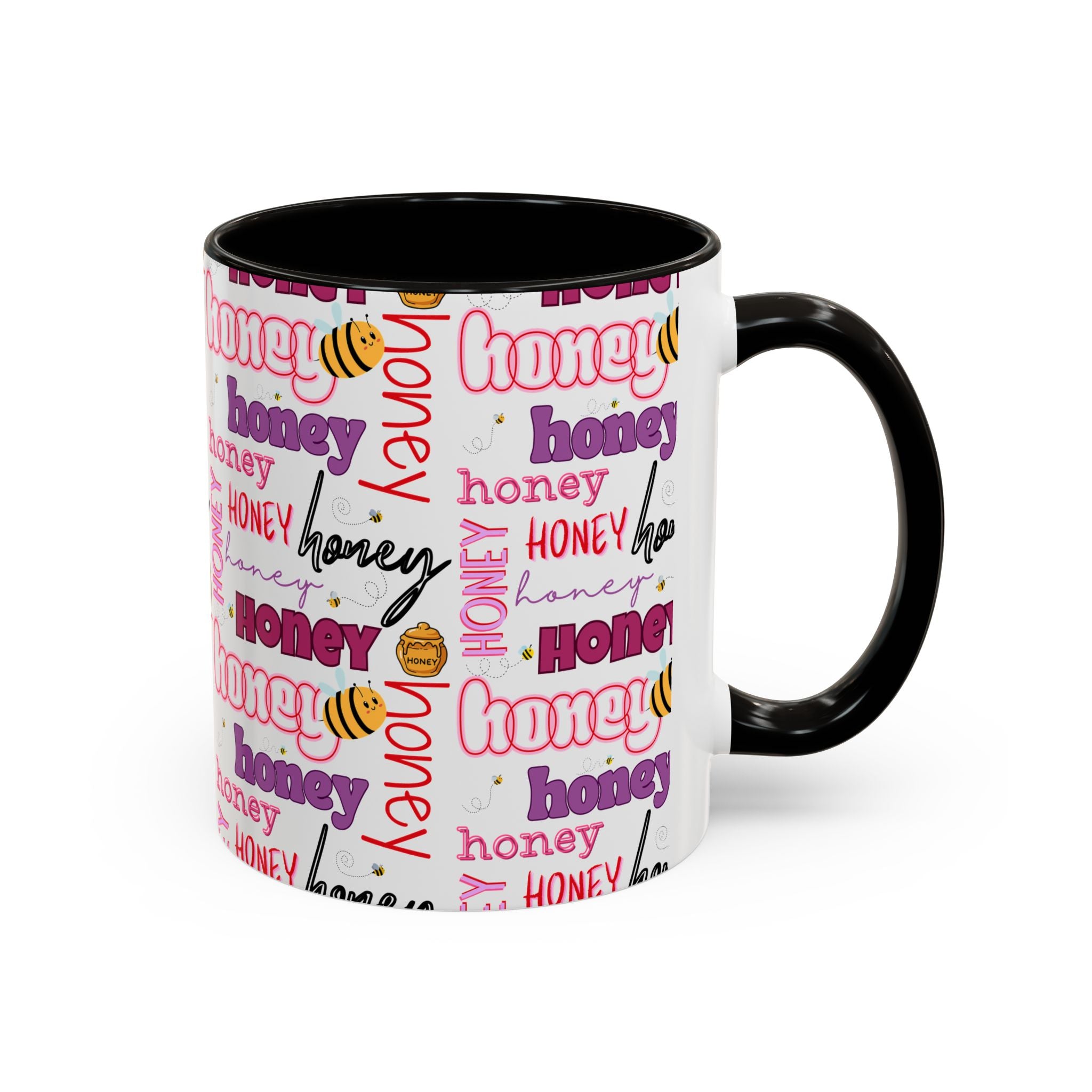 Honey Script Pattern Mug | Colorful Ceramic Mug