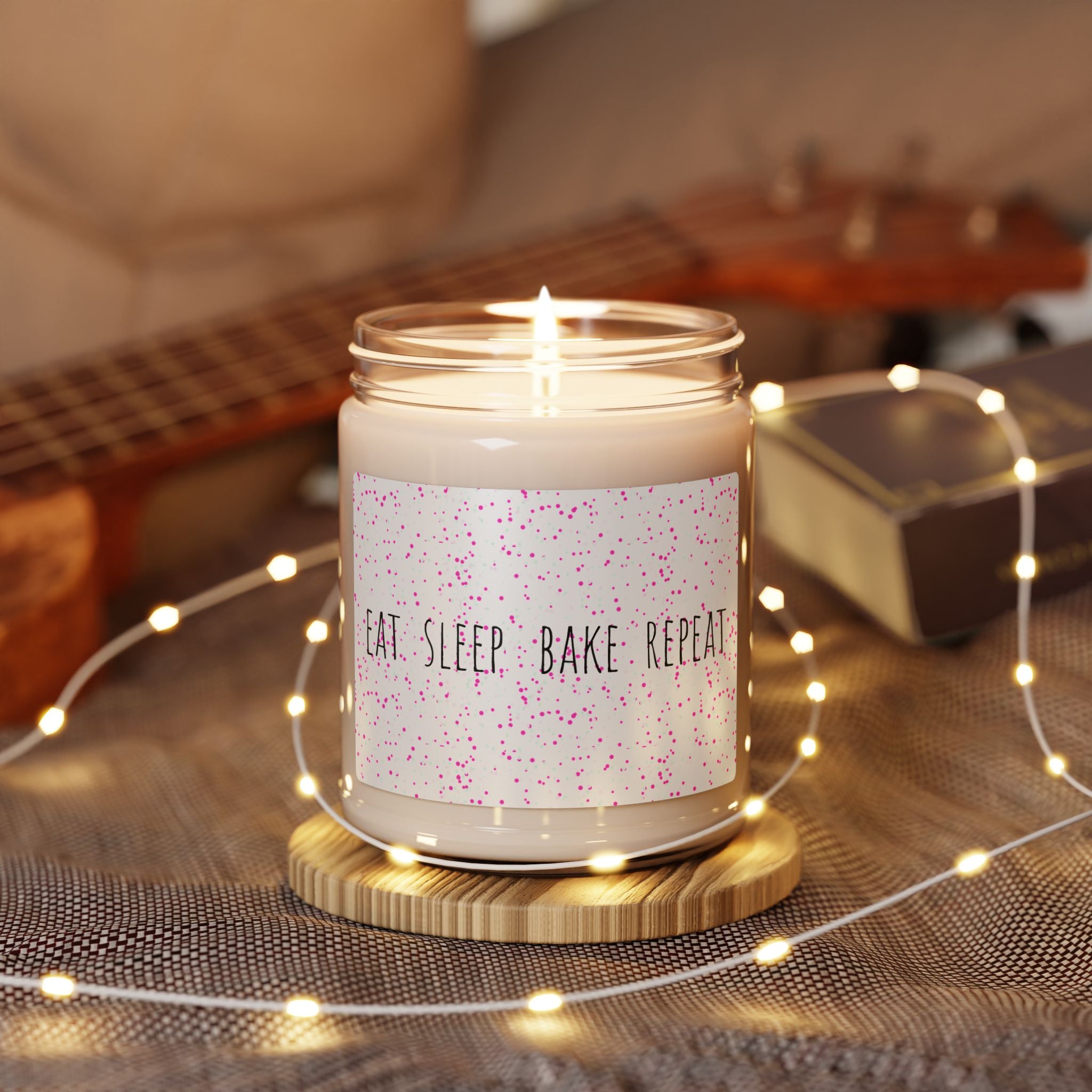 Eat. Sleep. Bake. Repeat. Scented Soy Candle — 9oz