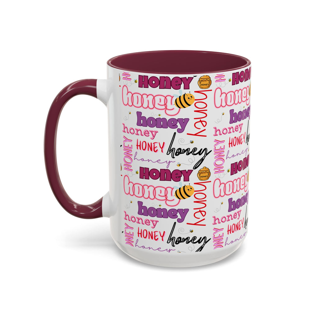 Honey Script Pattern Mug | Colorful Ceramic Mug