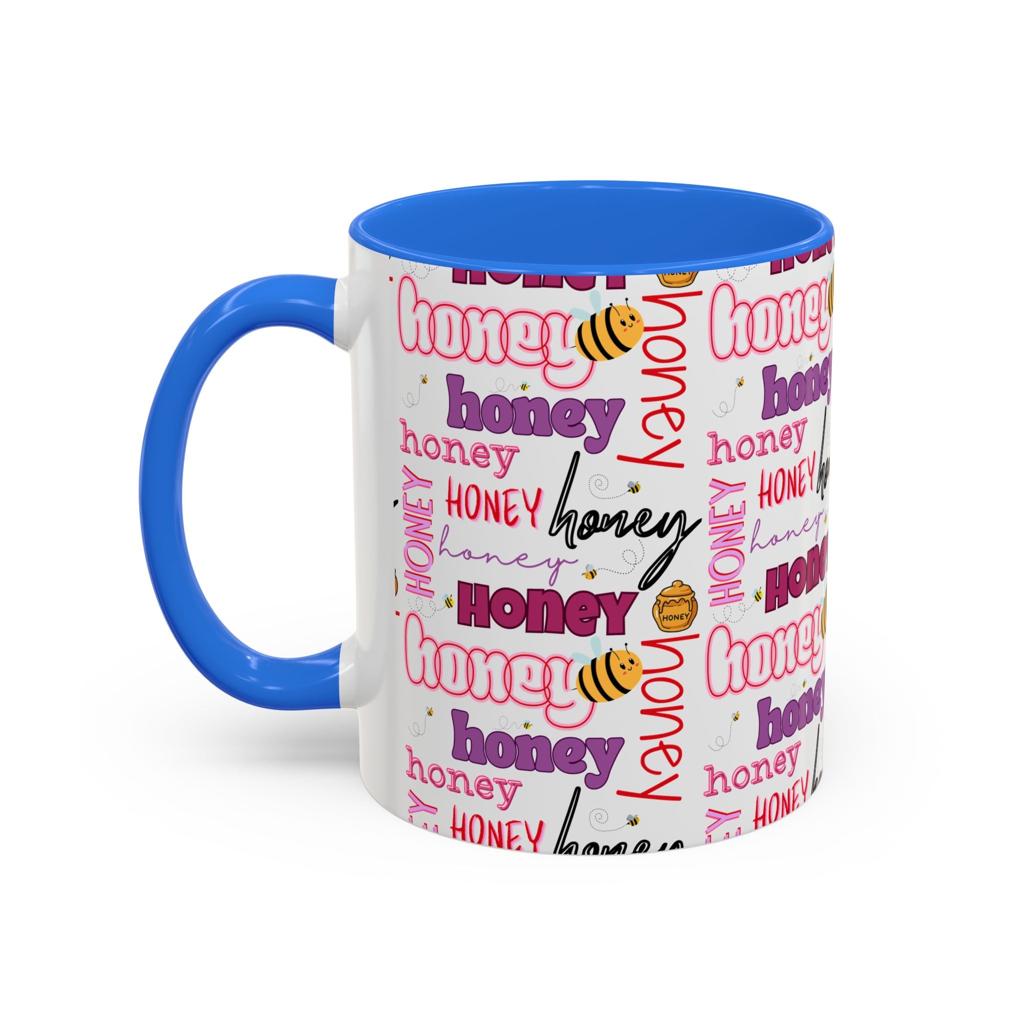 Honey Script Pattern Mug | Colorful Ceramic Mug