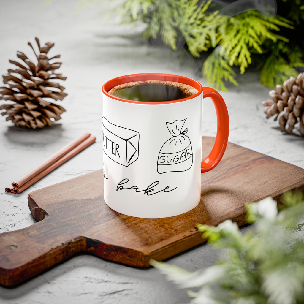 Baking Ingredients Illustration Mug | Ceramic Mug
