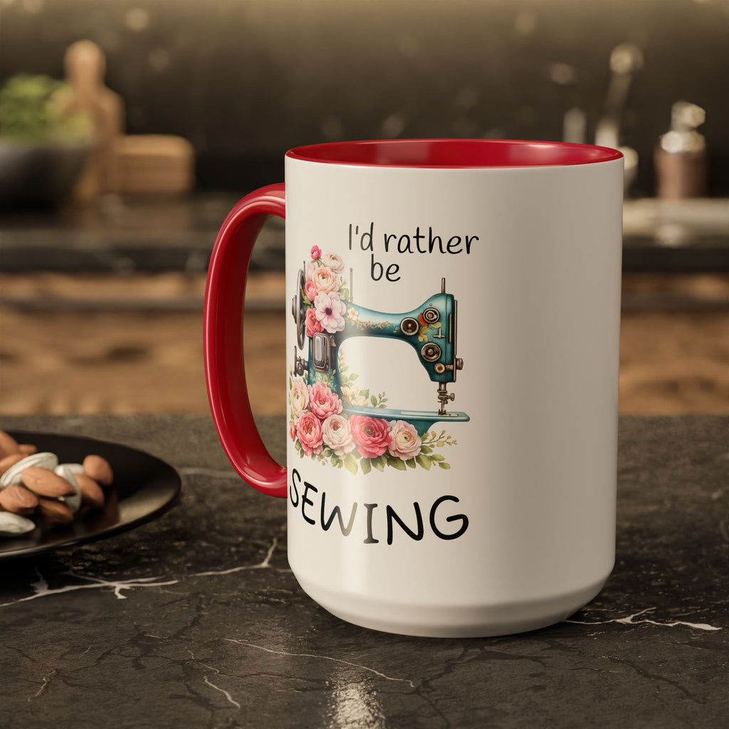 Colorful Camper Van Illustration Mug | Ceramic