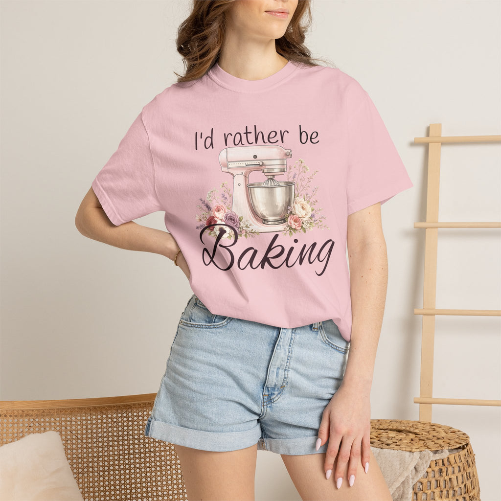 I'd Rather Be Baking T-shirt | Baking Mixer Graphic