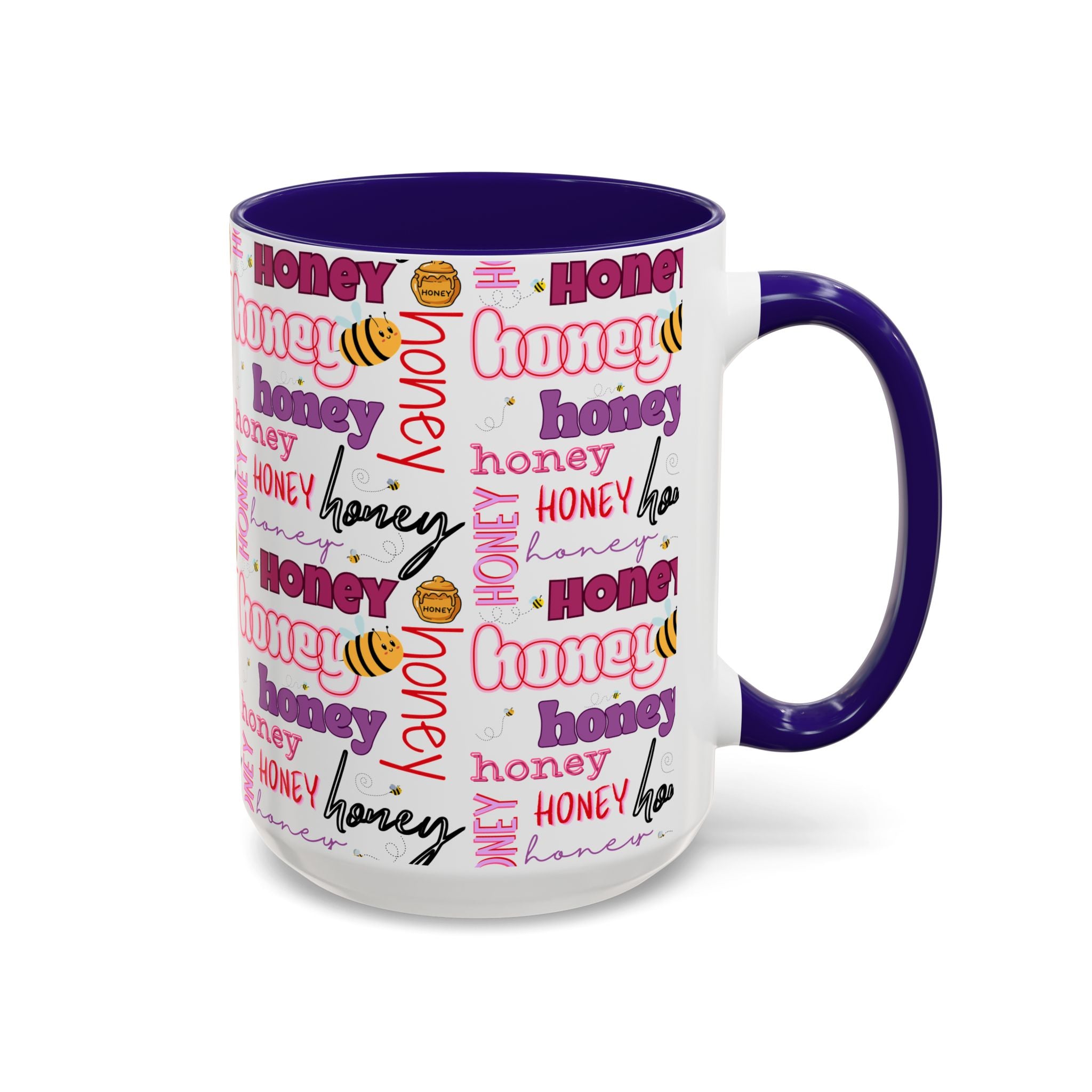 Honey Script Pattern Mug | Colorful Ceramic Mug