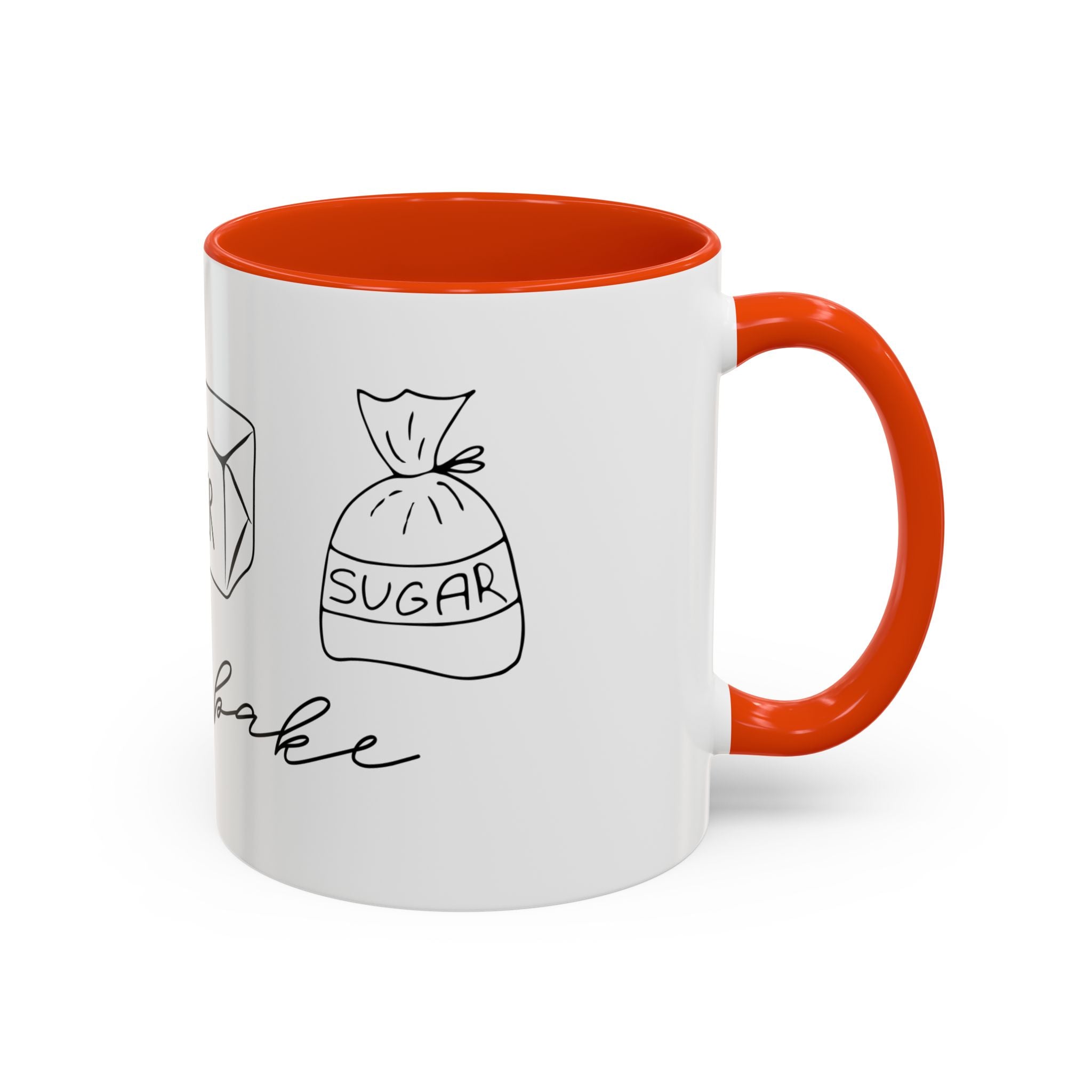 Baking Ingredients Illustration Mug | Ceramic Mug