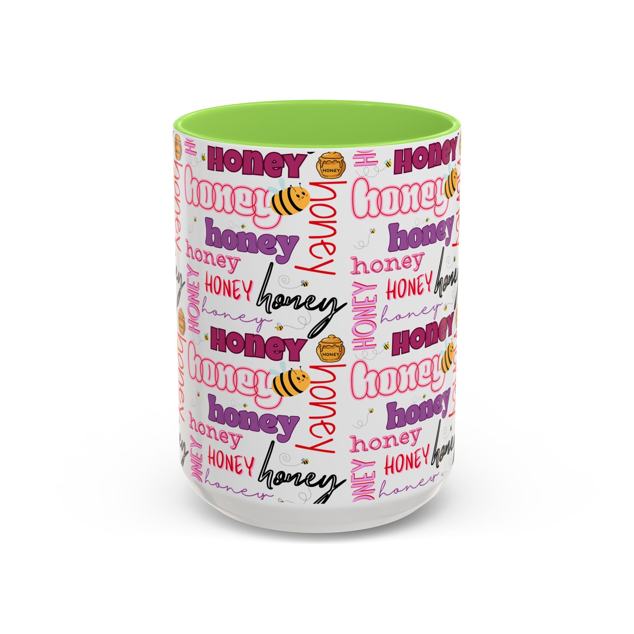 Honey Script Pattern Mug | Colorful Ceramic Mug