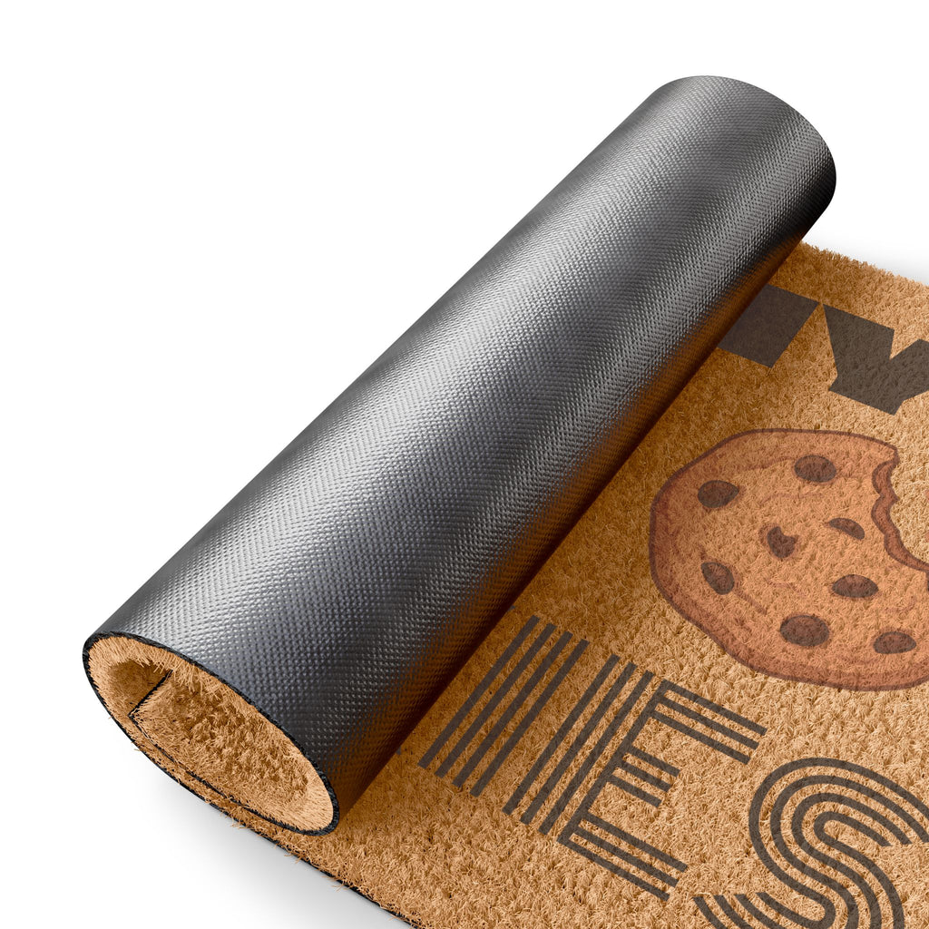 Eat My Cookies Doormat | Funny Cookie Welcome Mat