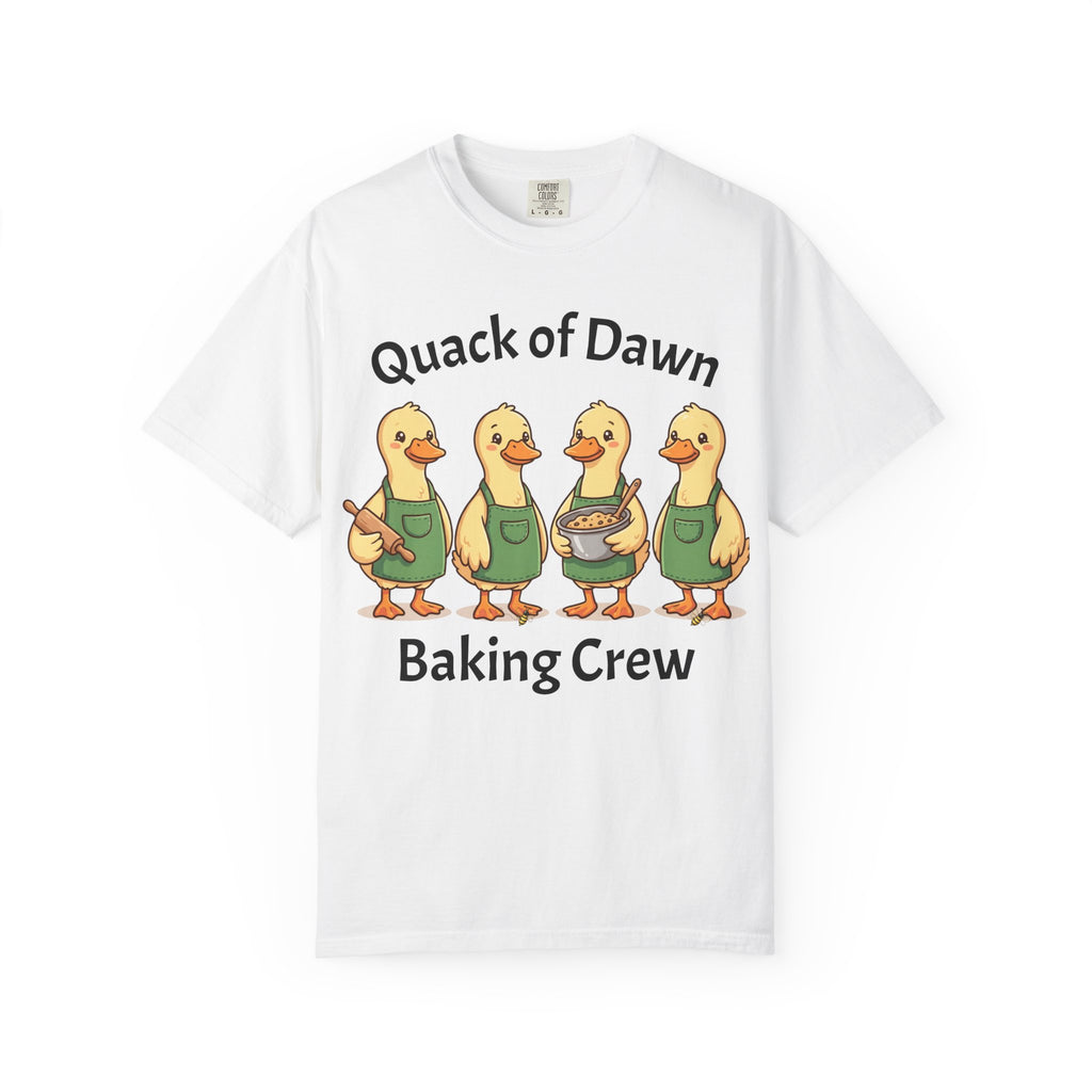 Quack of Dawn Baking Crew T-shirt | Duck Bakers Illustration