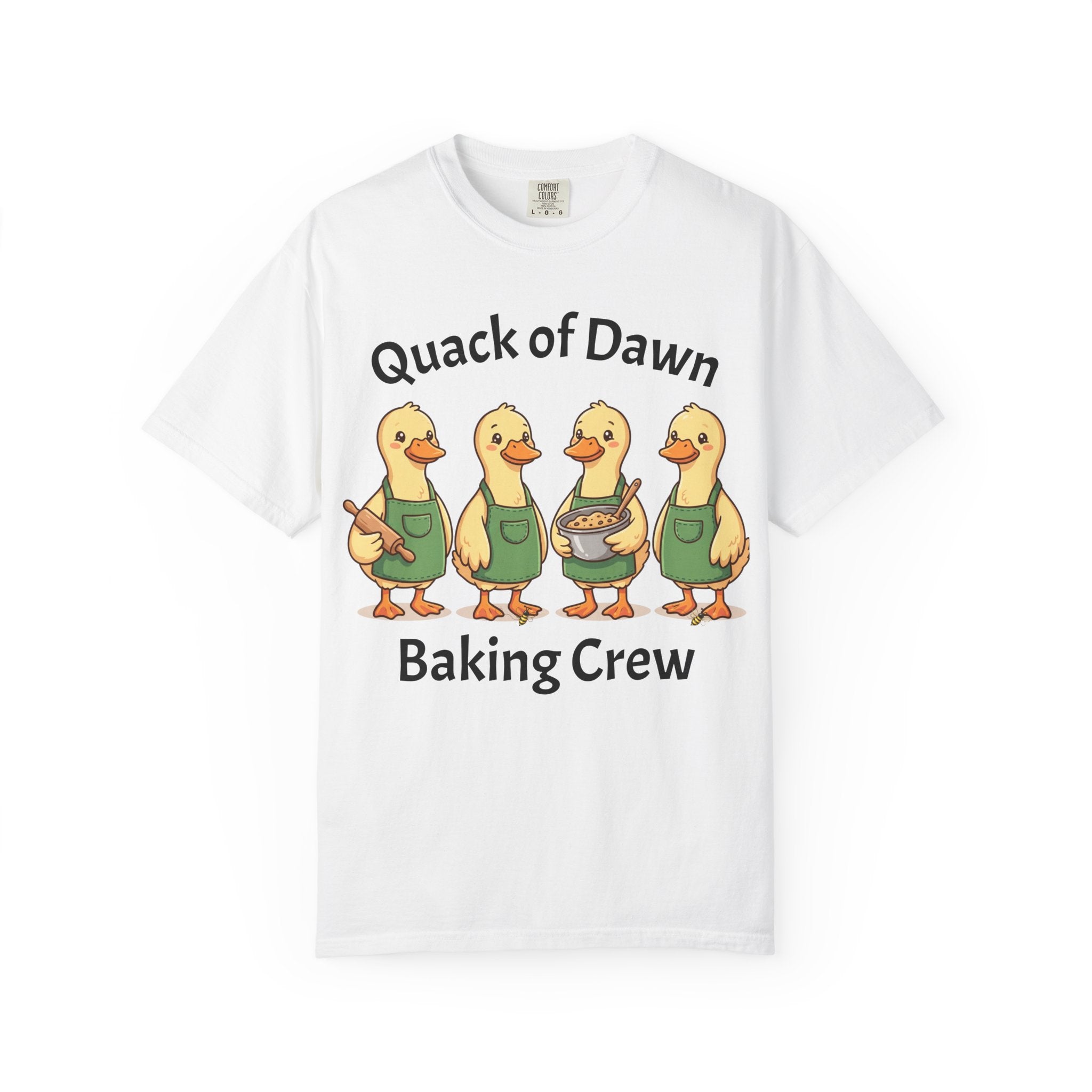 Quack of Dawn Baking Crew T-shirt | Duck Bakers Illustration