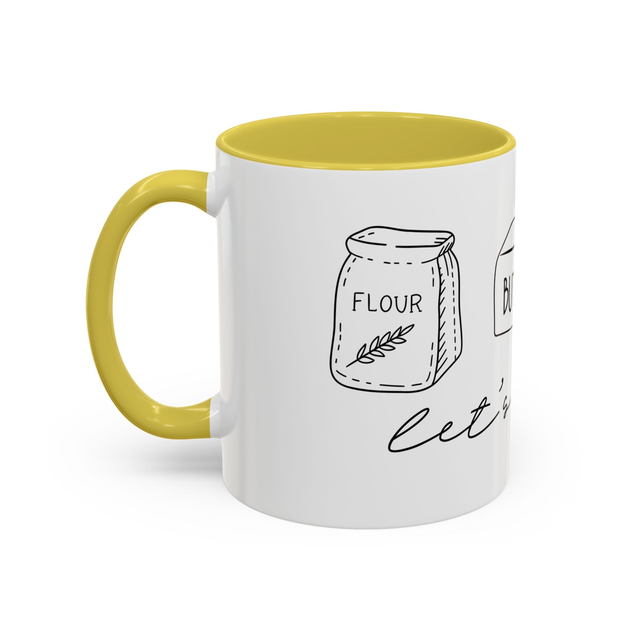 Baking Ingredients Illustration Mug | Ceramic Mug