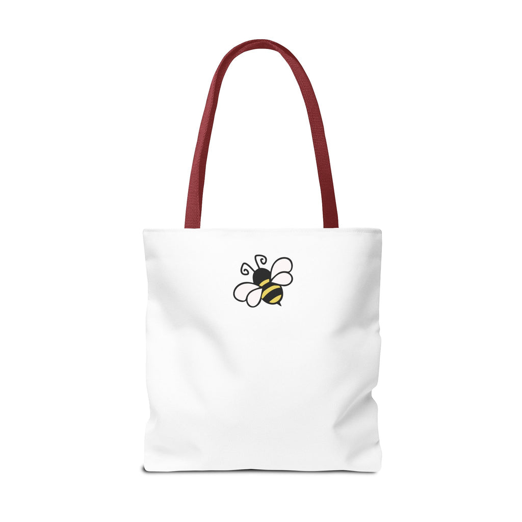 Sew Bee-utiful Tote Bag White | bee sewing craft motif