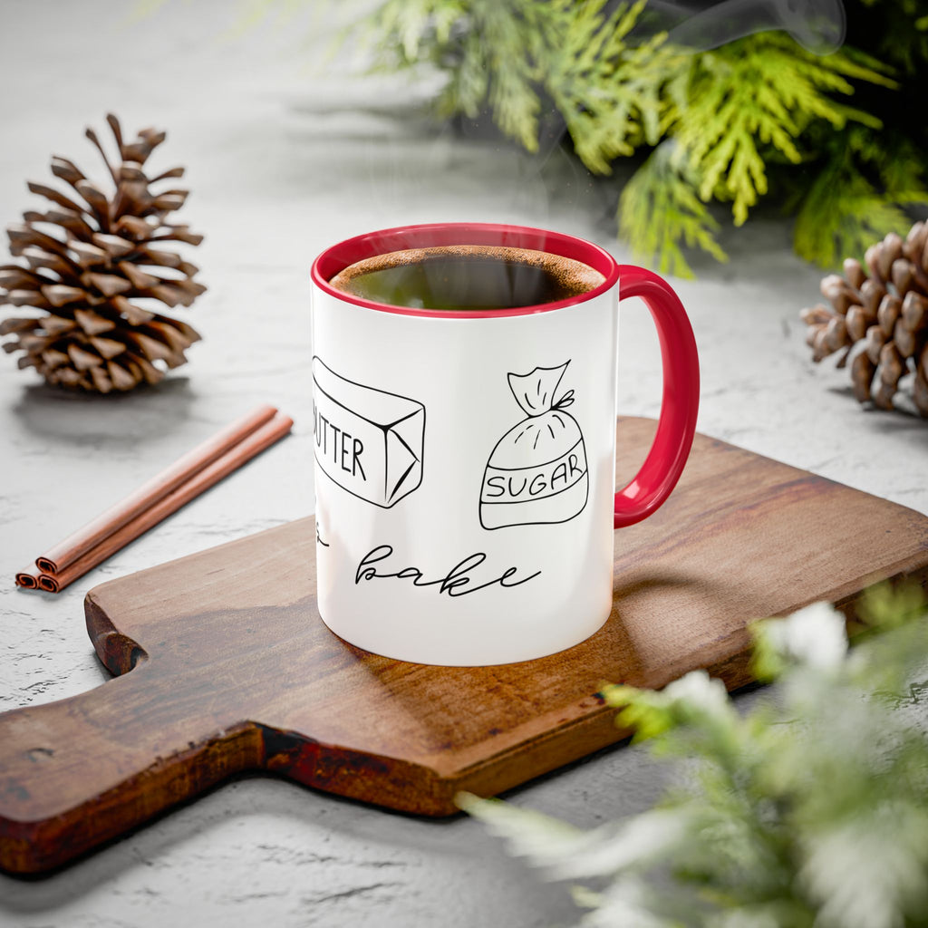 Baking Ingredients Illustration Mug | Ceramic Mug