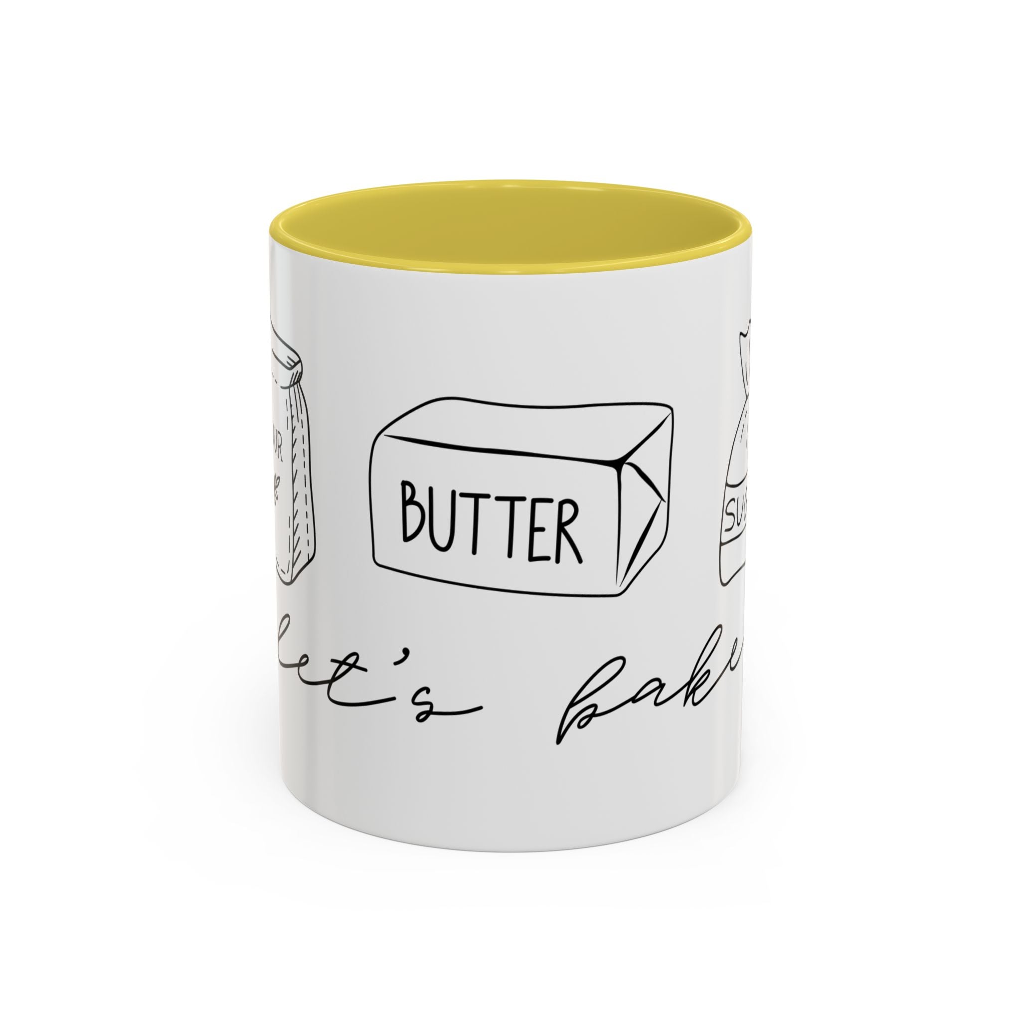 Baking Ingredients Illustration Mug | Ceramic Mug