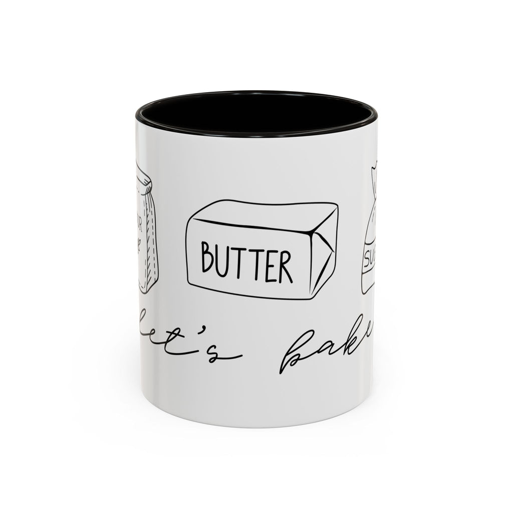 Baking Ingredients Illustration Mug | Ceramic Mug